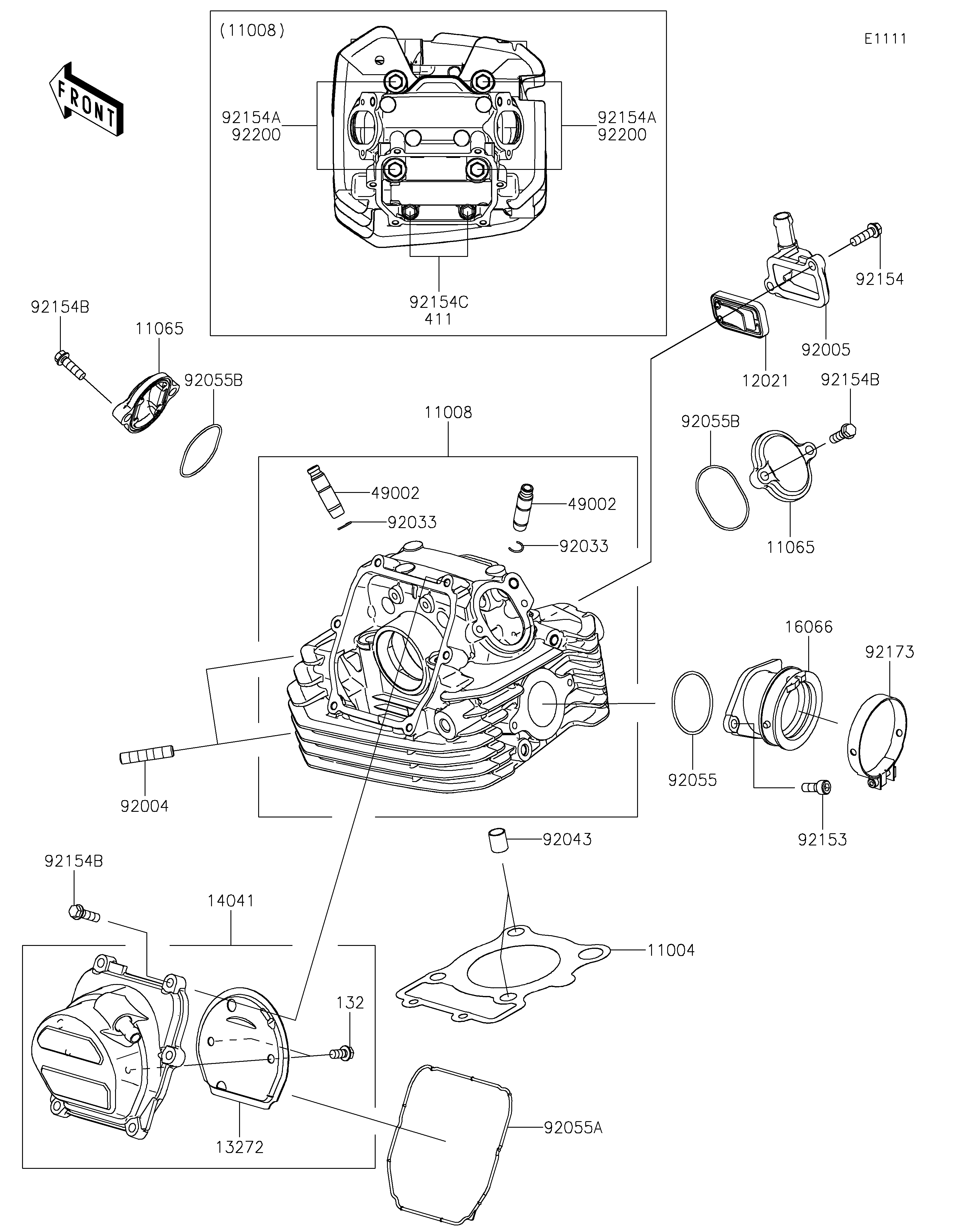 Cylinder Head ภาพแยกชิ้นส่วน