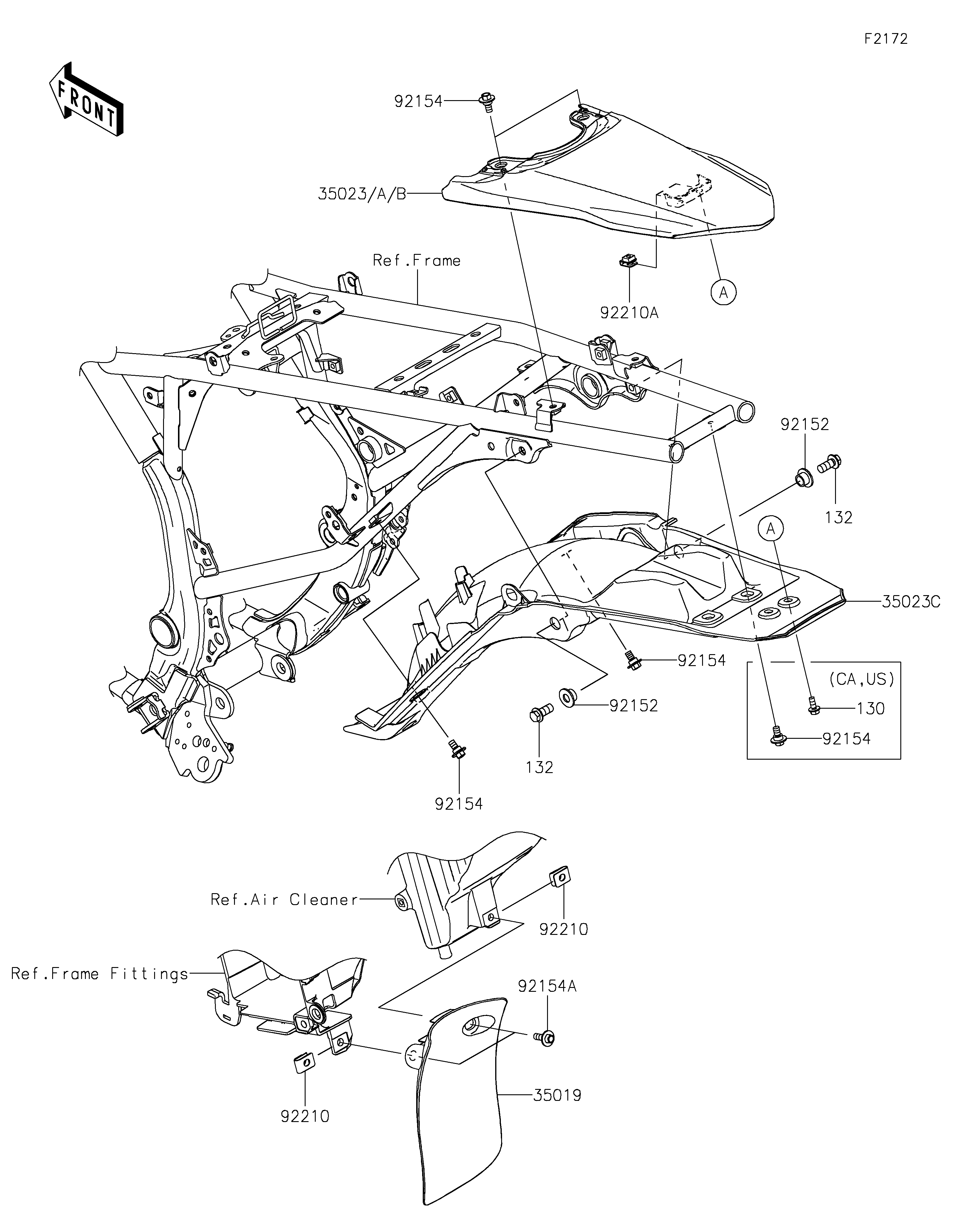 Rear Fender(s) 爆炸图