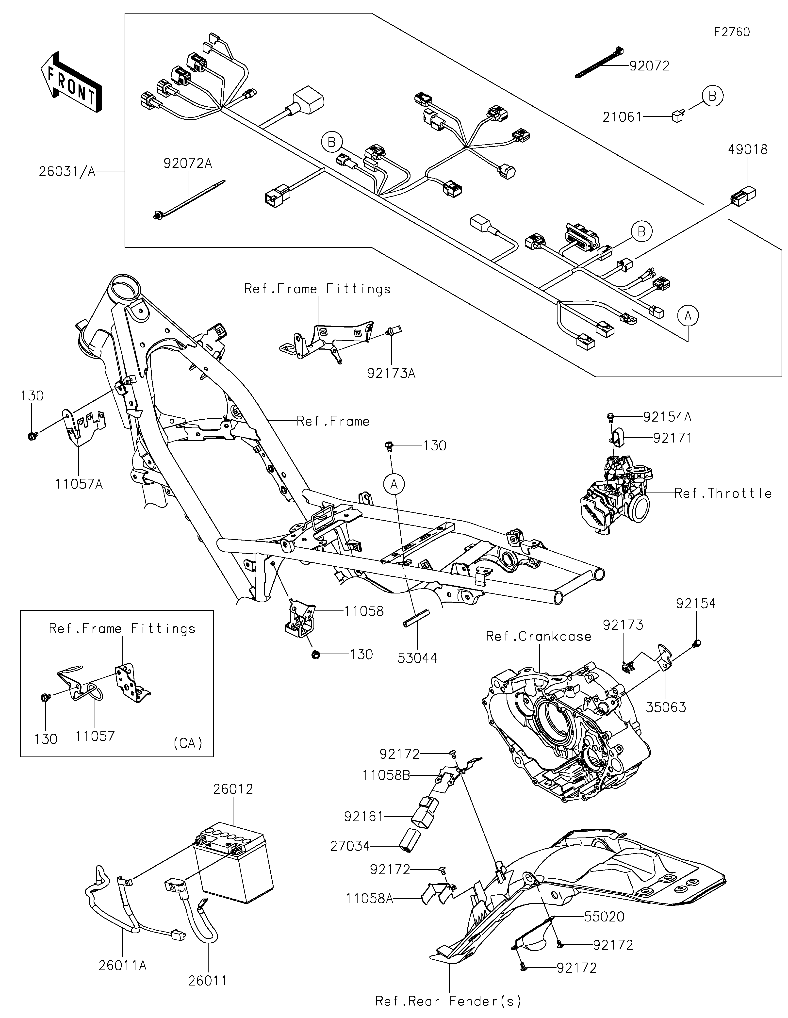 Chassis Electrical Equipment Sơ đồ tách chi tiết