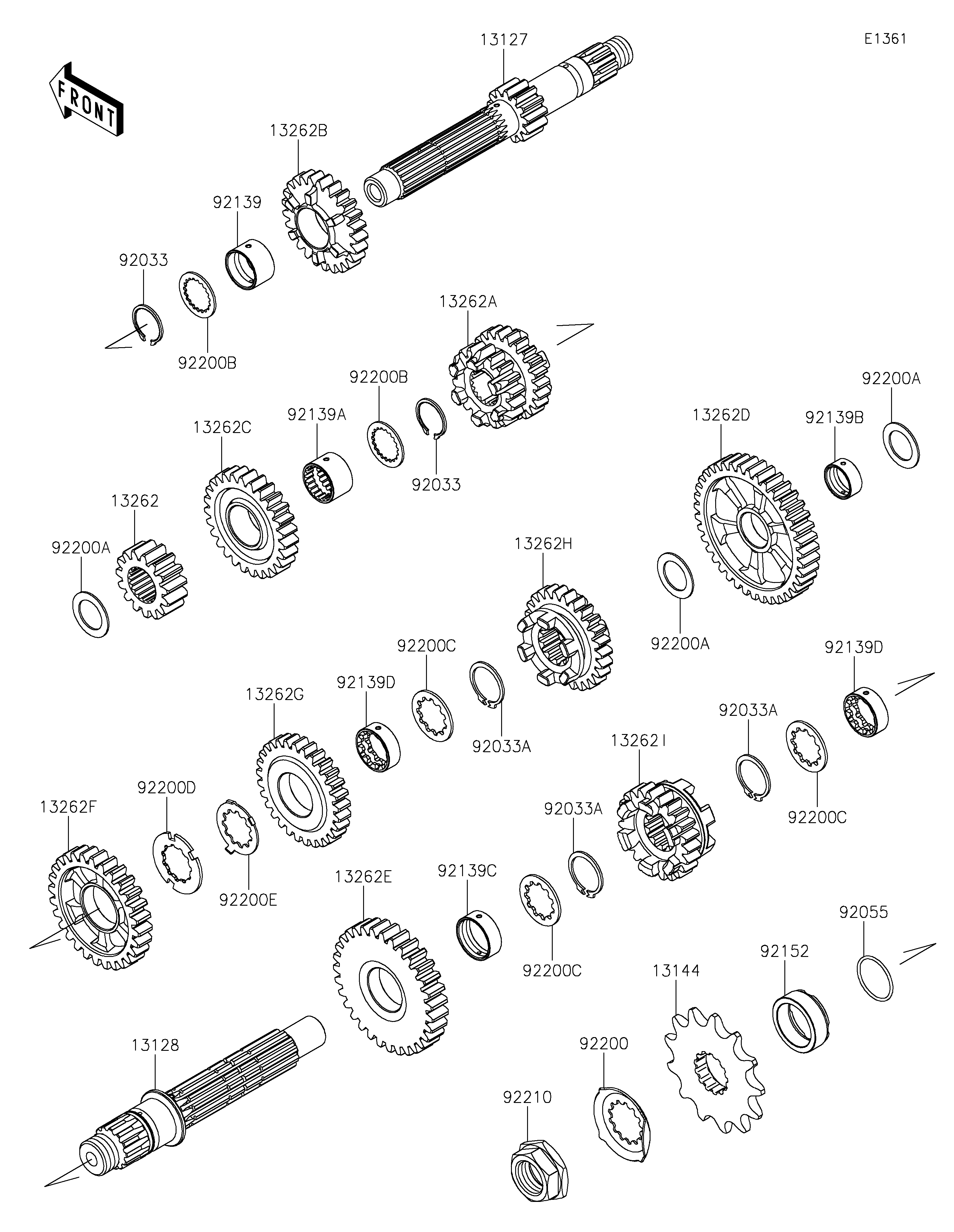 Transmission Exploded diagrams