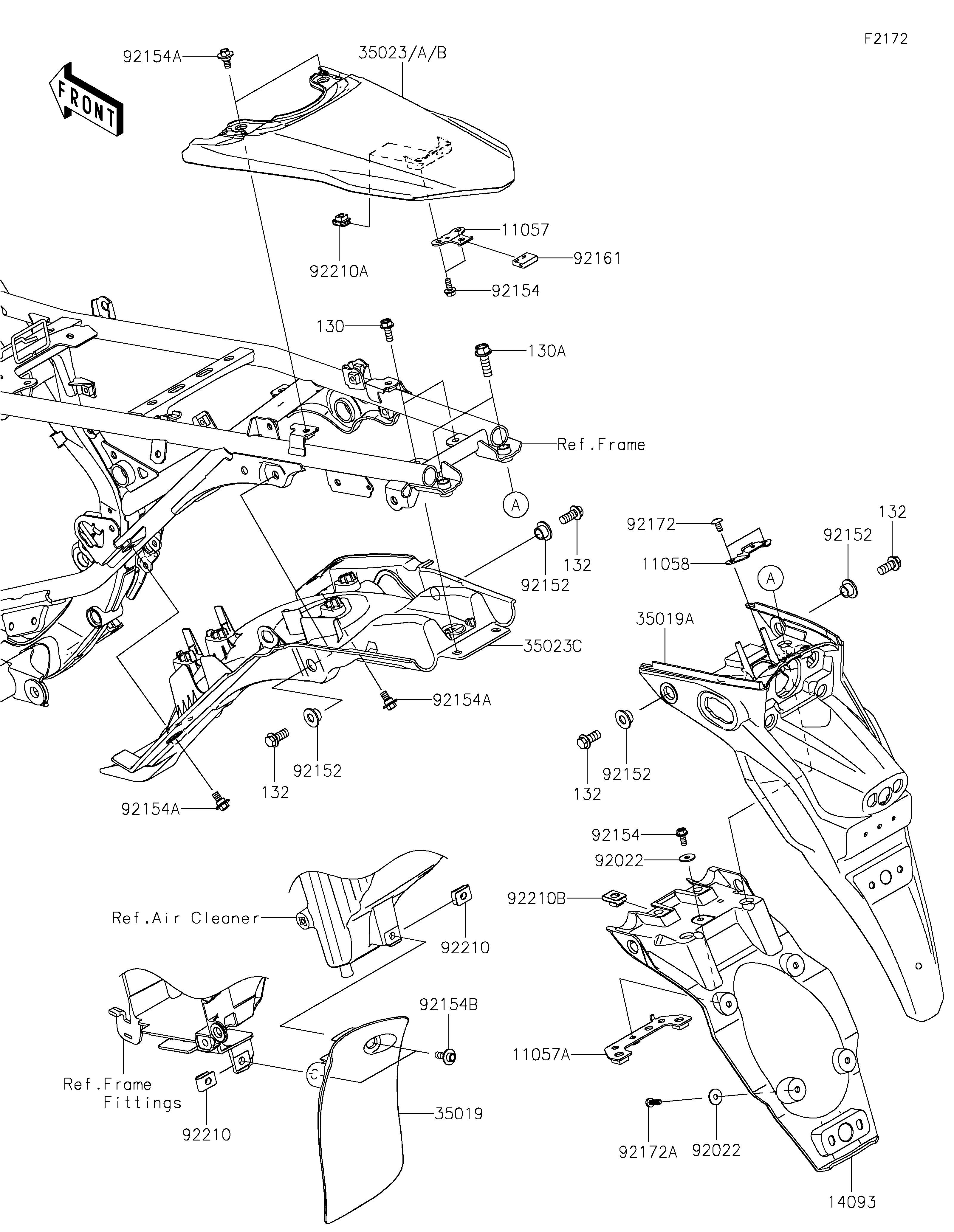 Rear Fender(s) ภาพแยกชิ้นส่วน