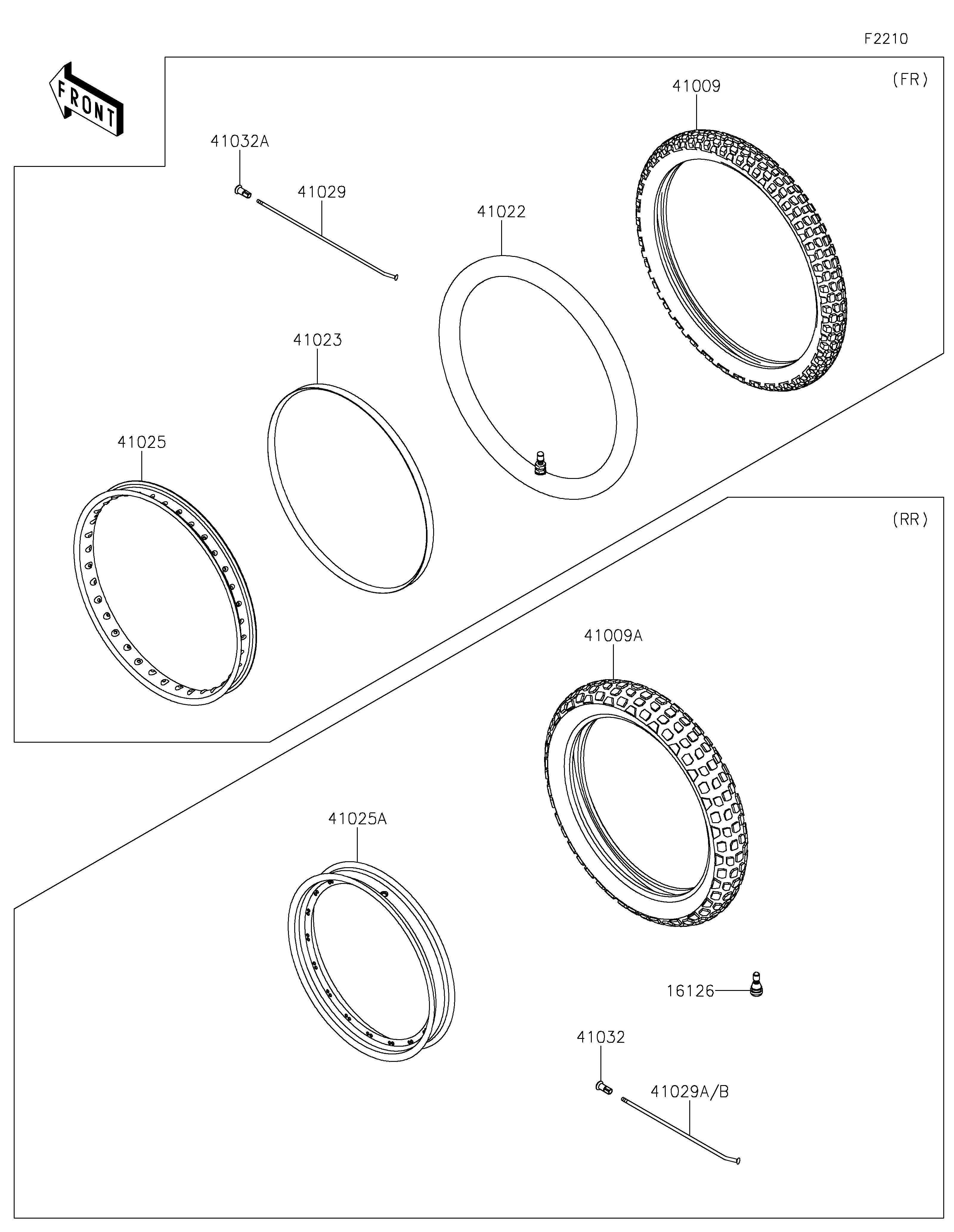 Wheels/Tires ภาพแยกชิ้นส่วน