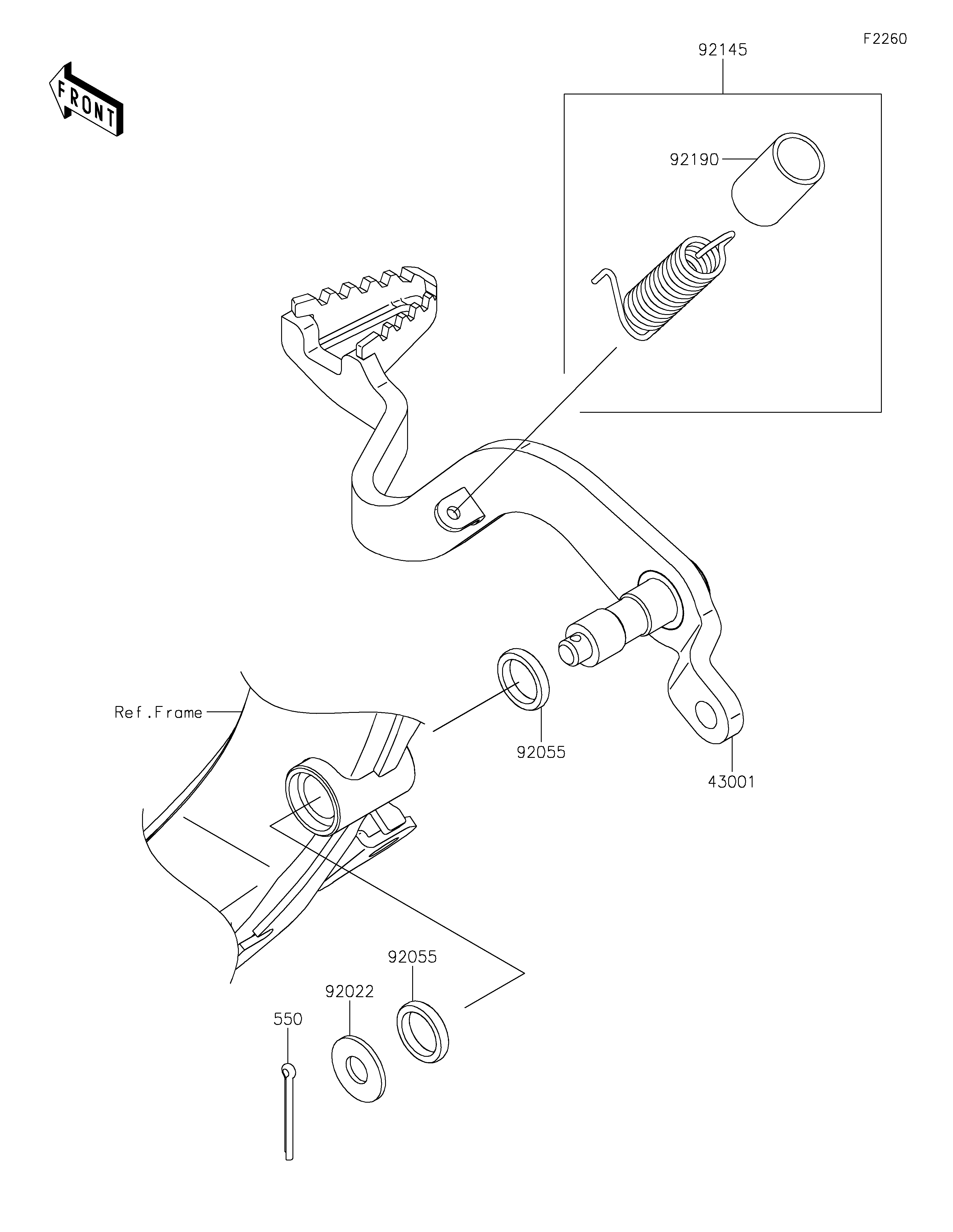 Brake Pedal Exploded diagrams