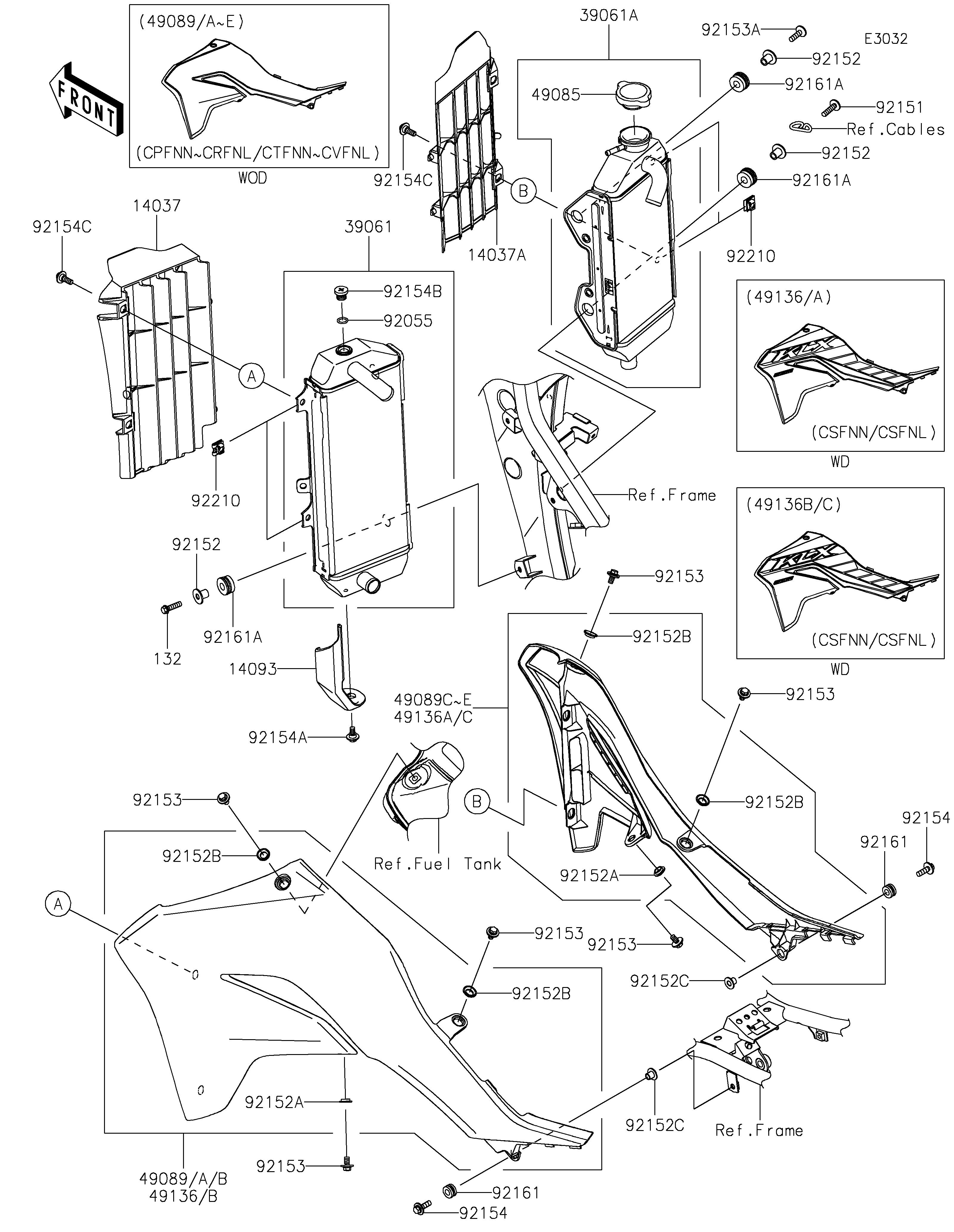 Radiator Exploded diagrams
