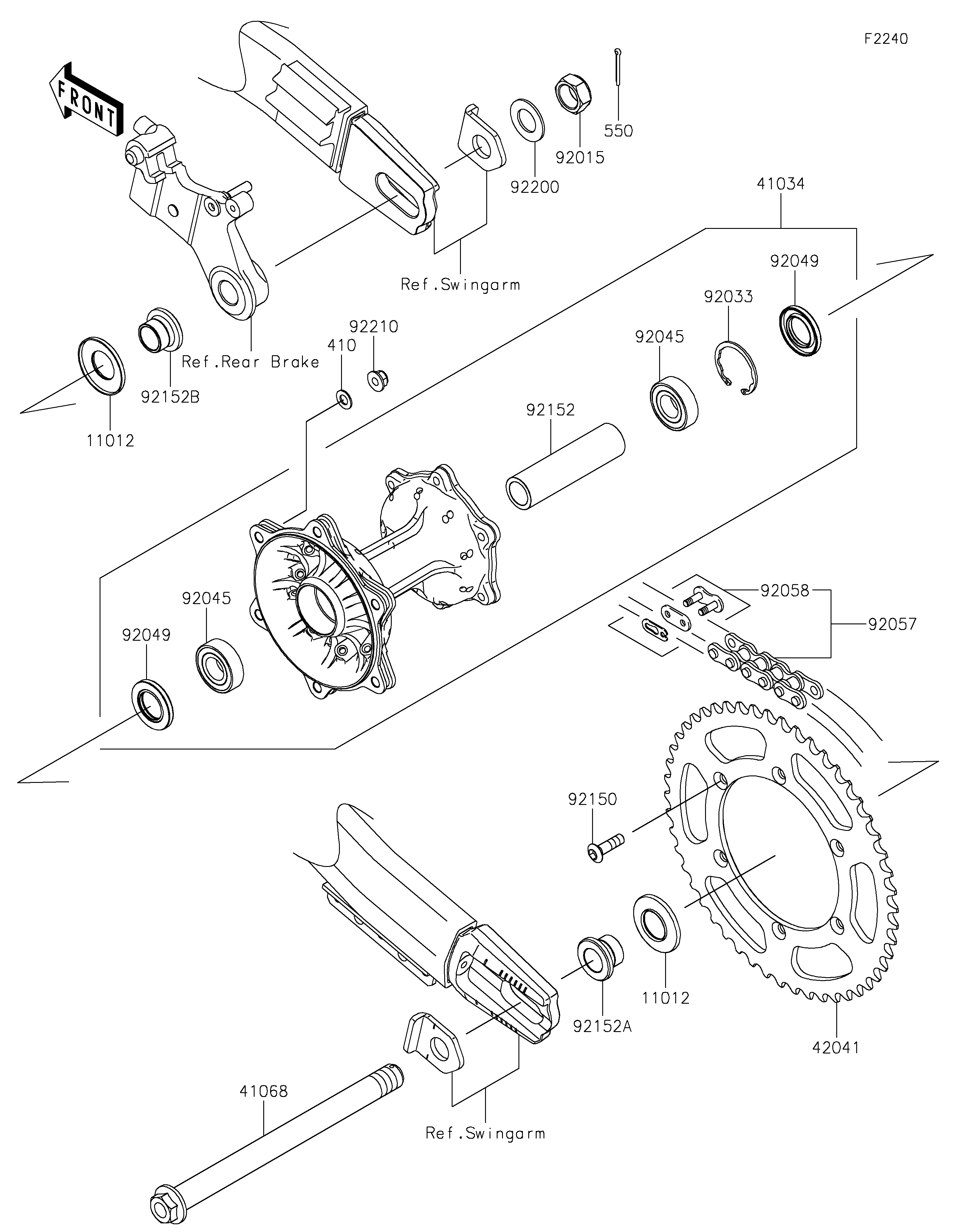 Rear Hub Despieces