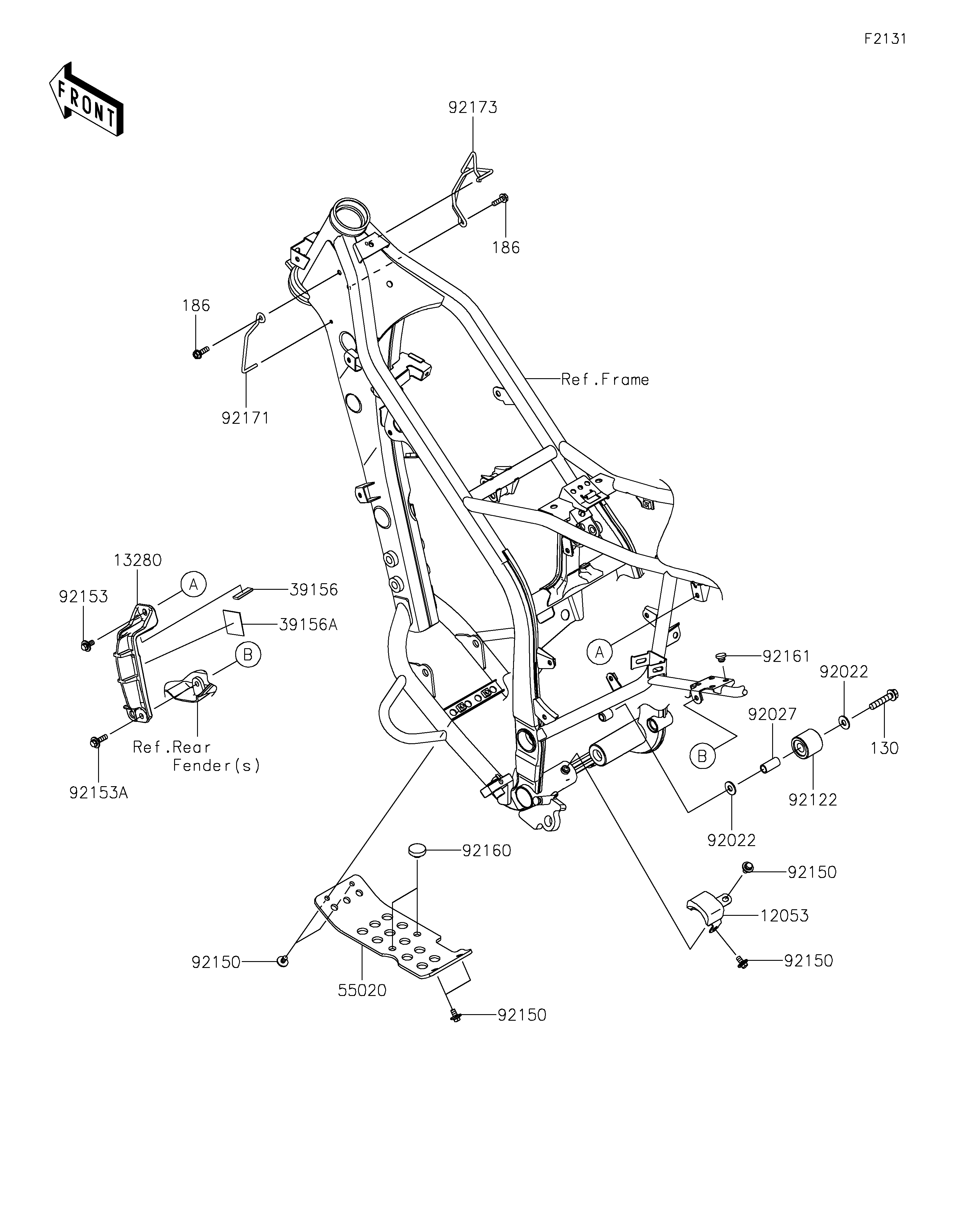 Frame Fittings ภาพแยกชิ้นส่วน