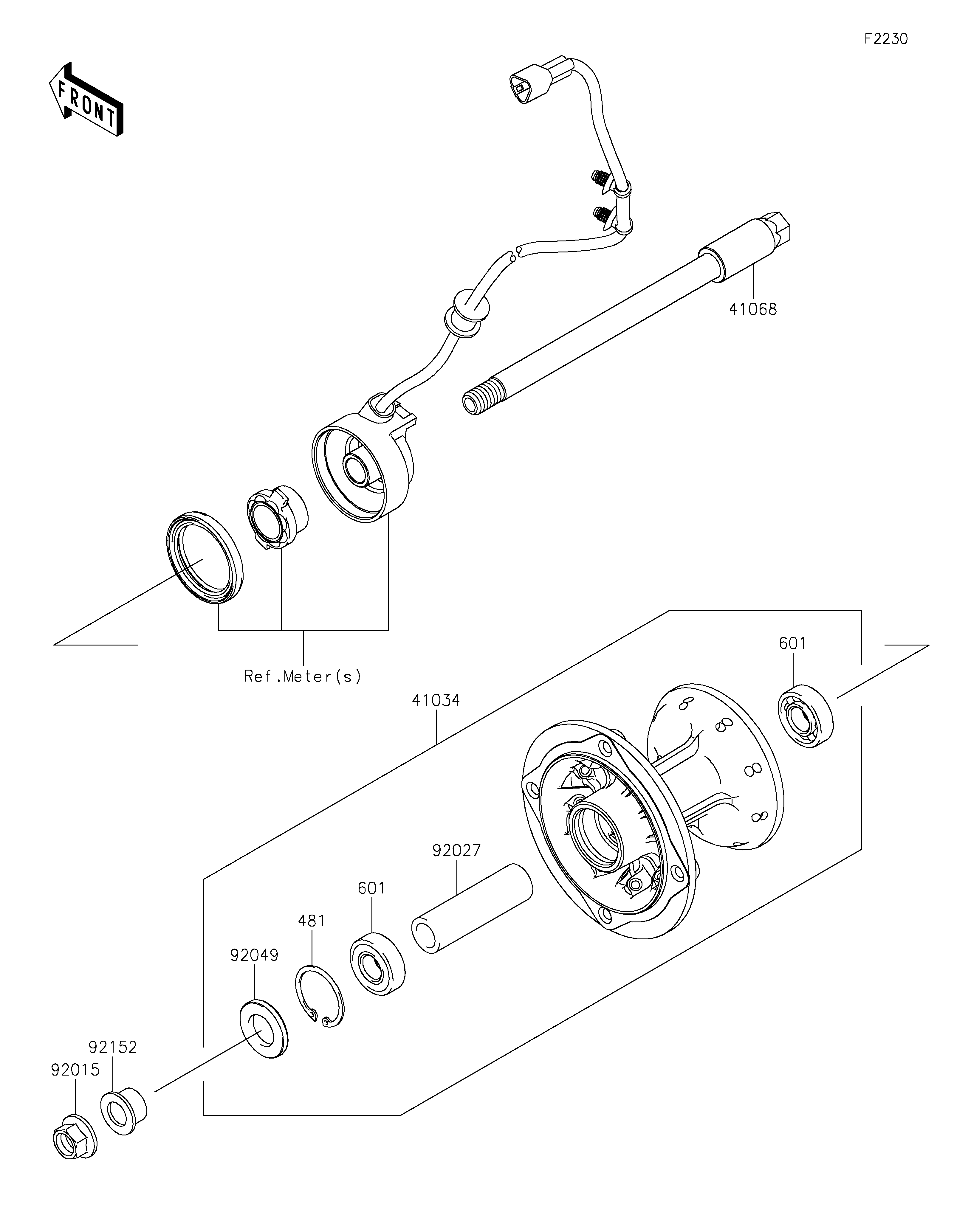 Front Hub 爆炸图