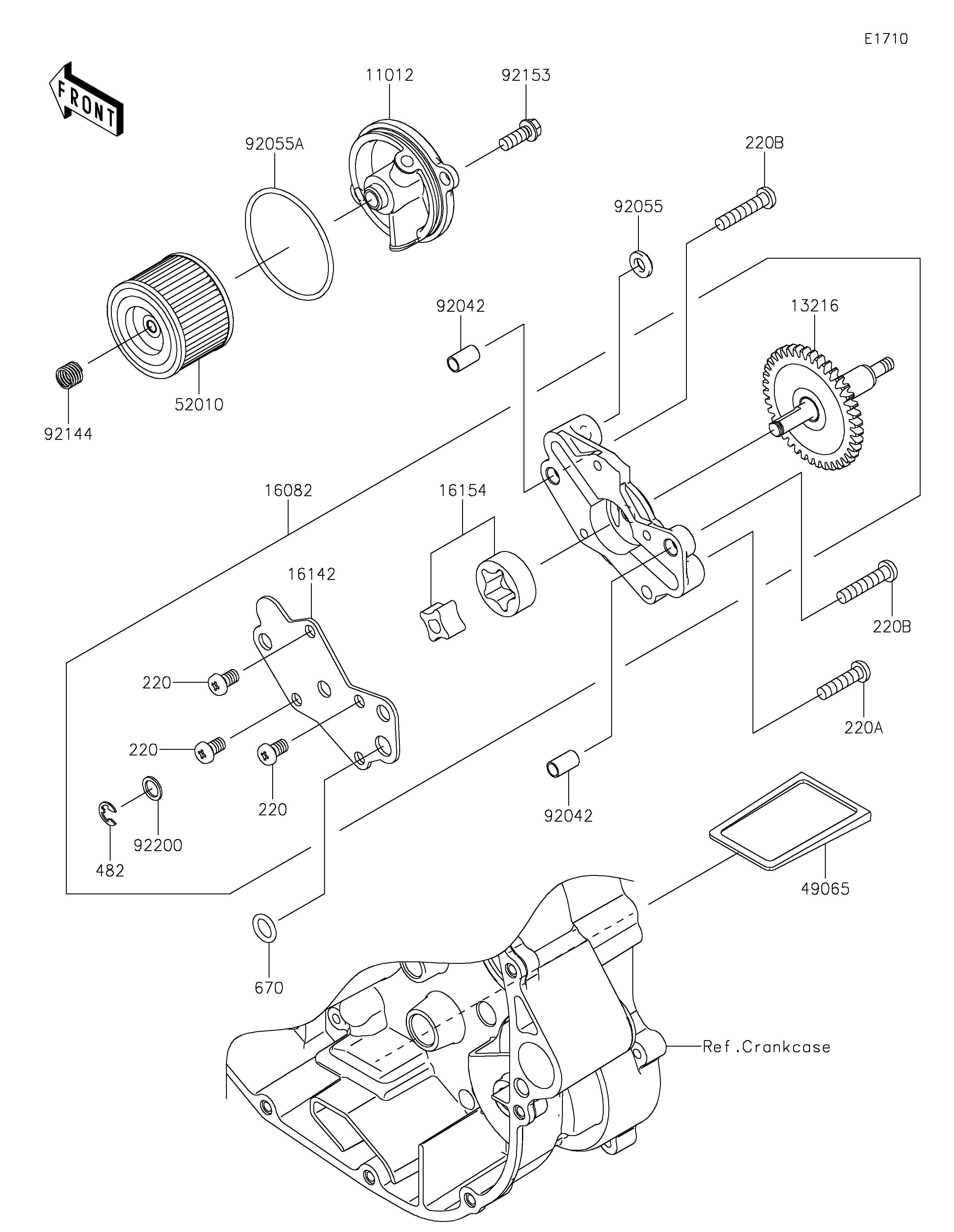 Oil Pump ภาพแยกชิ้นส่วน