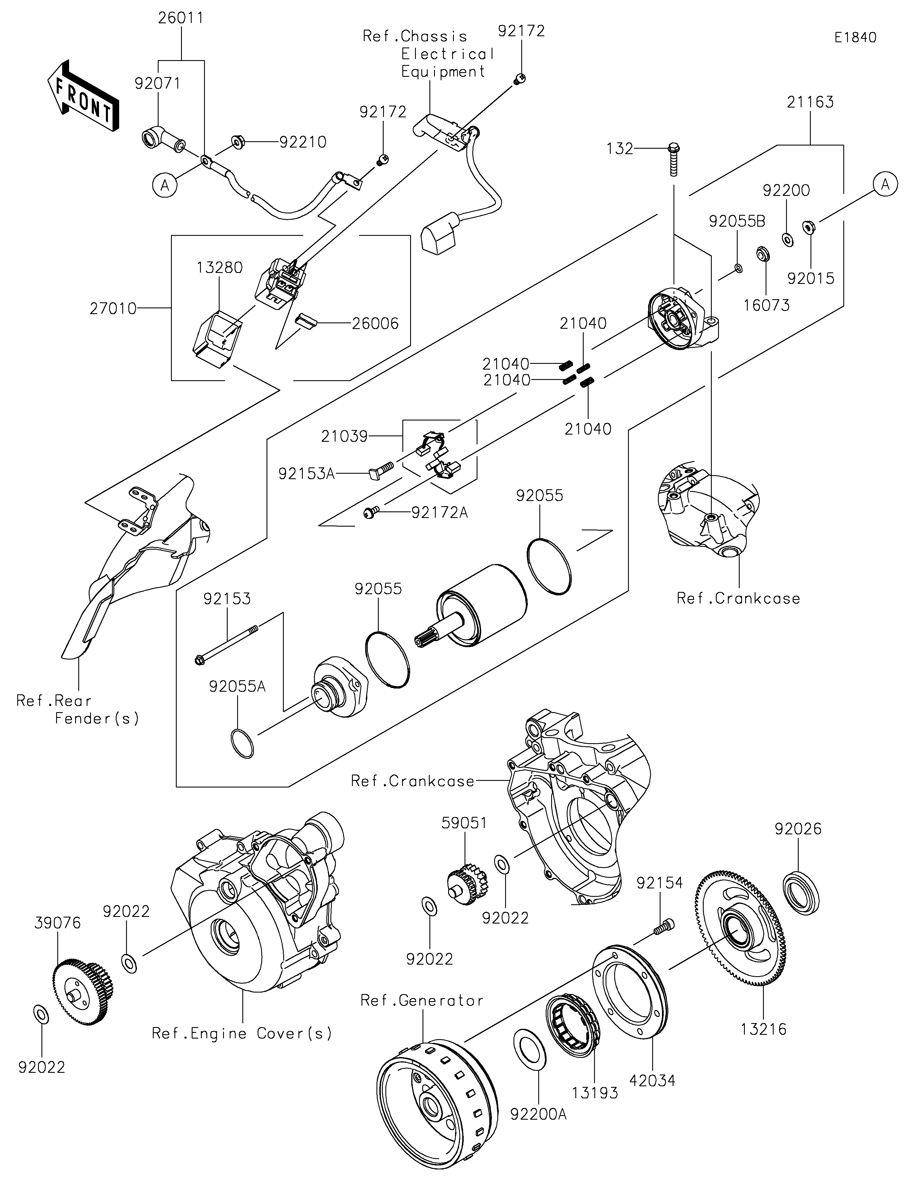 Starter Motor Vistas explodidas