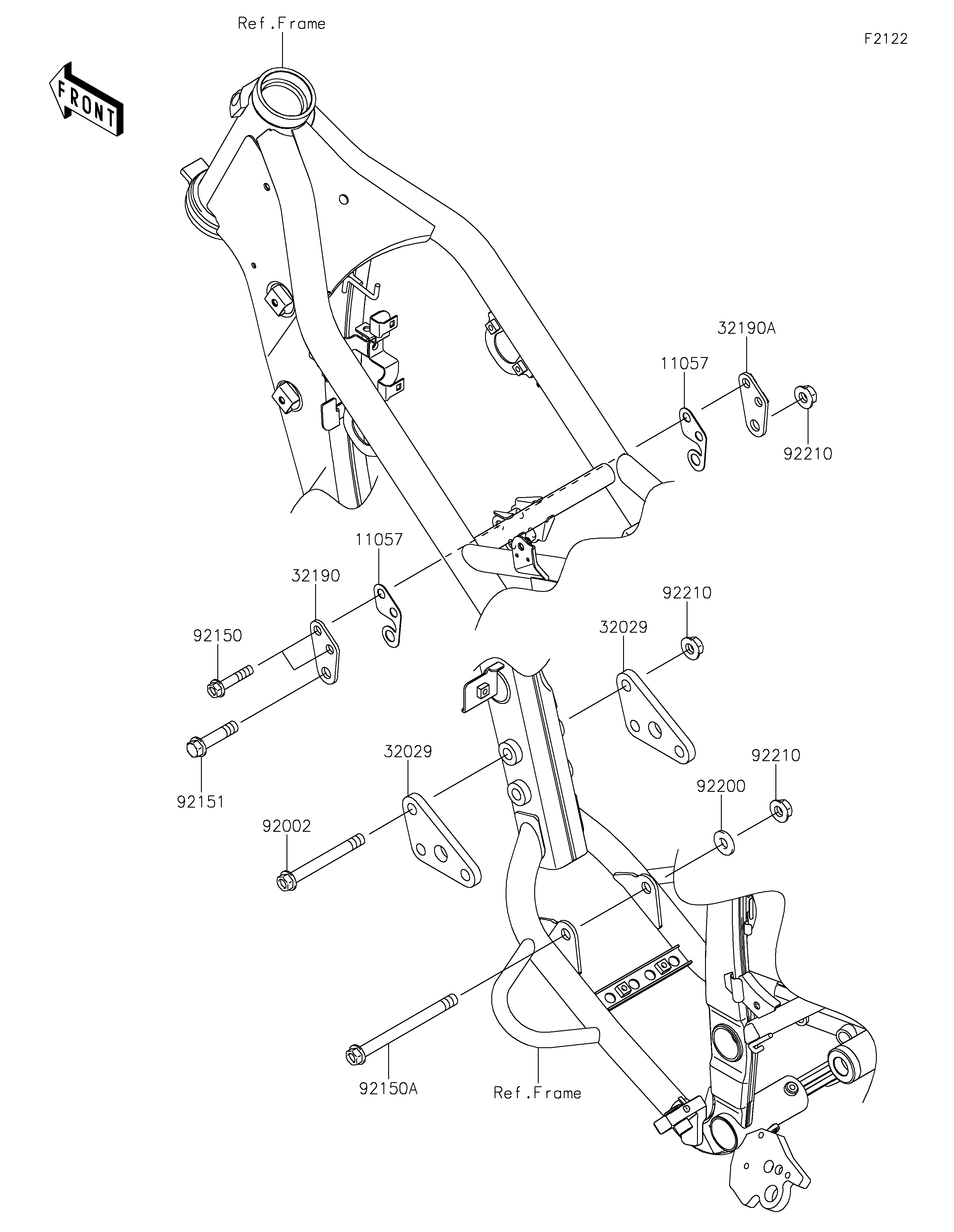 Engine Mount ภาพแยกชิ้นส่วน