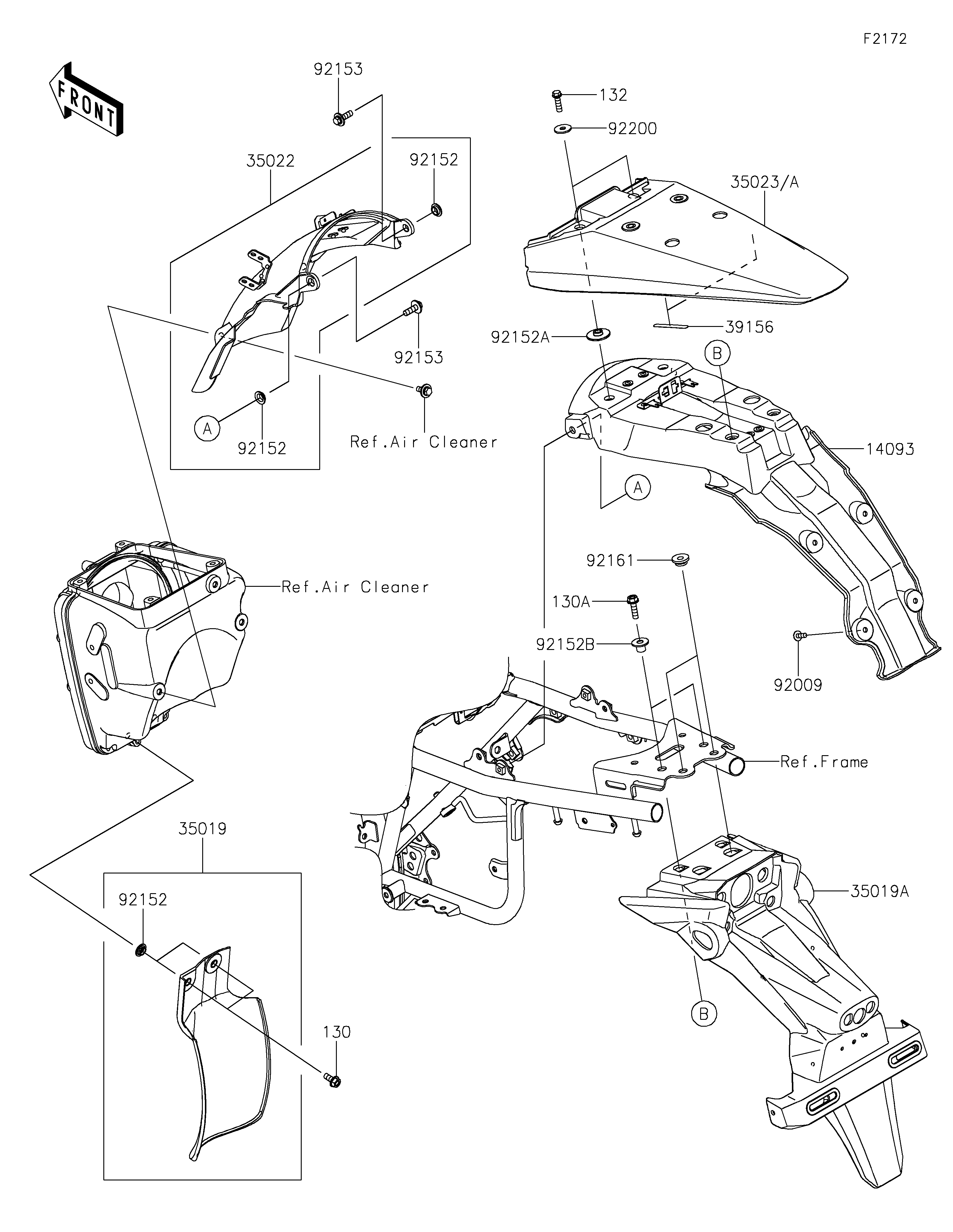 Rear Fender(s) 爆炸图
