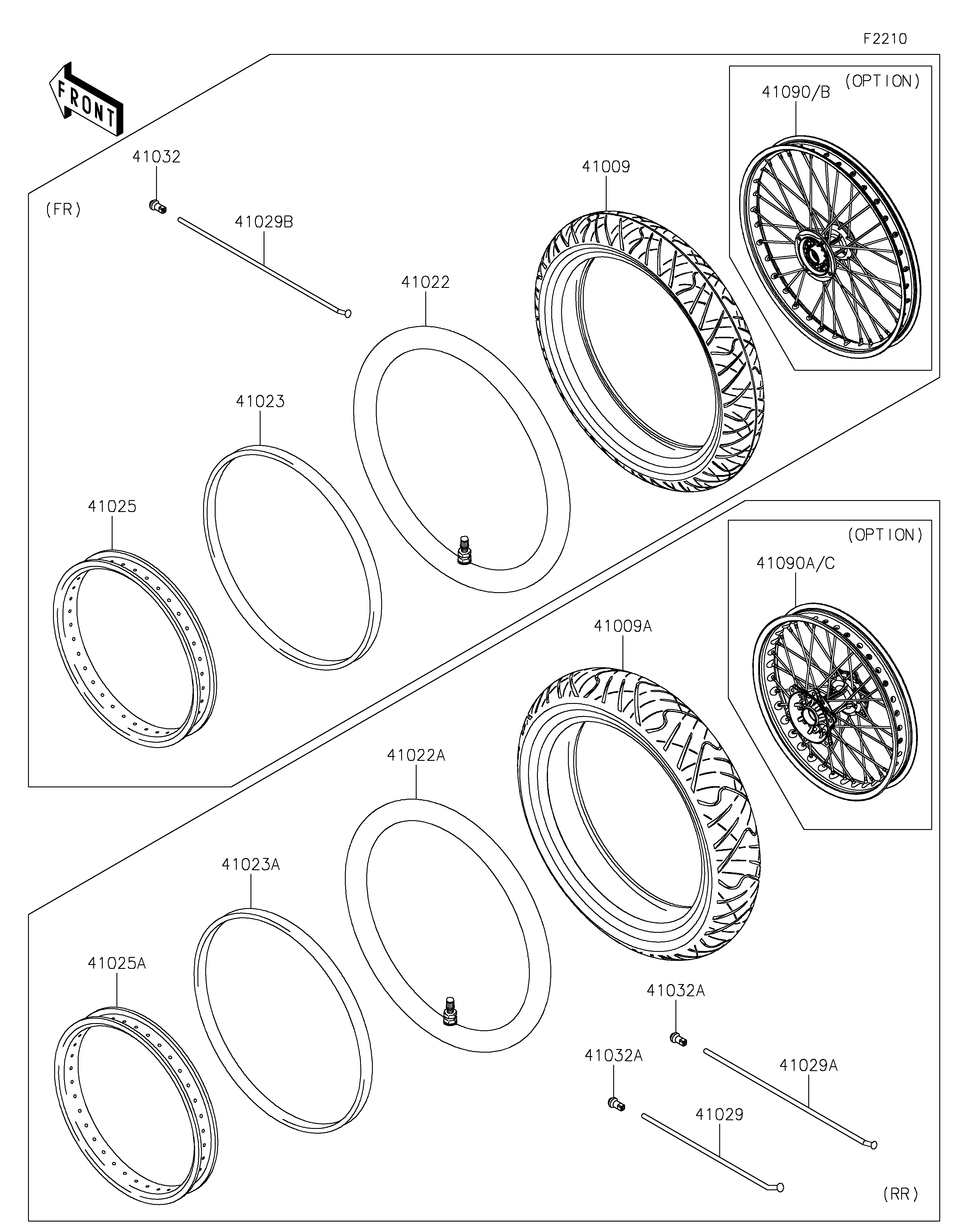 Wheels/Tires ภาพแยกชิ้นส่วน