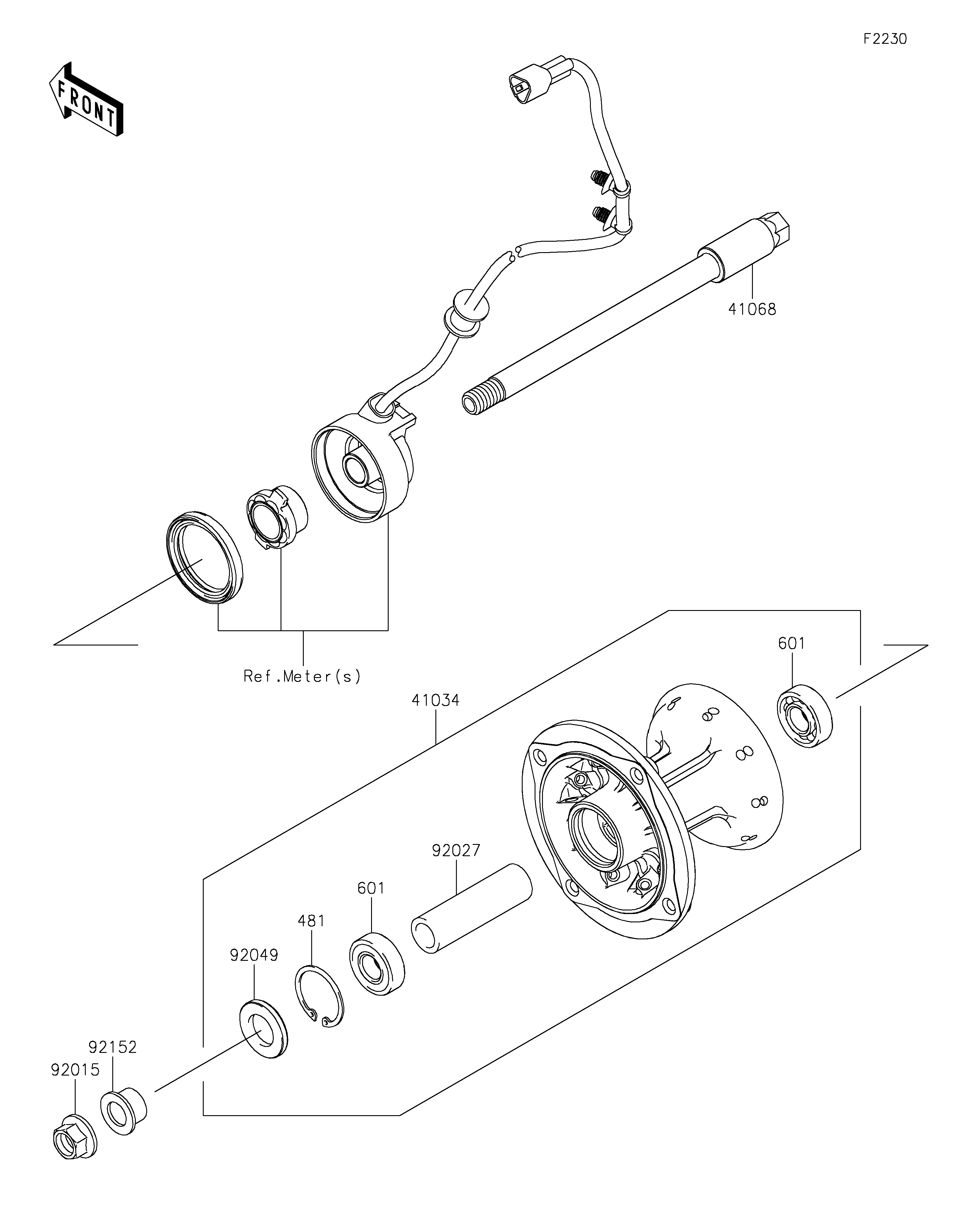 Front Hub 爆炸图