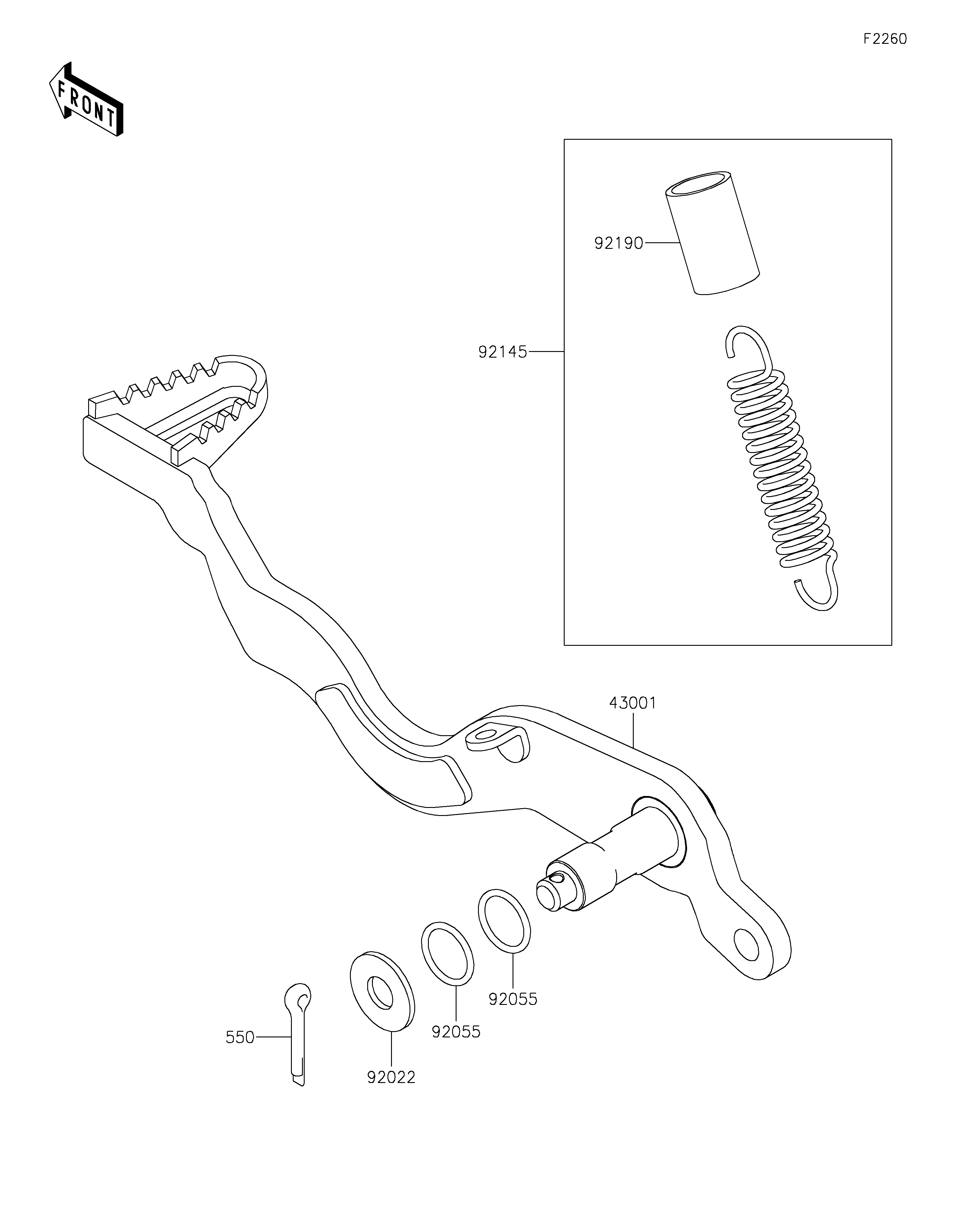Brake Pedal Exploded diagrams