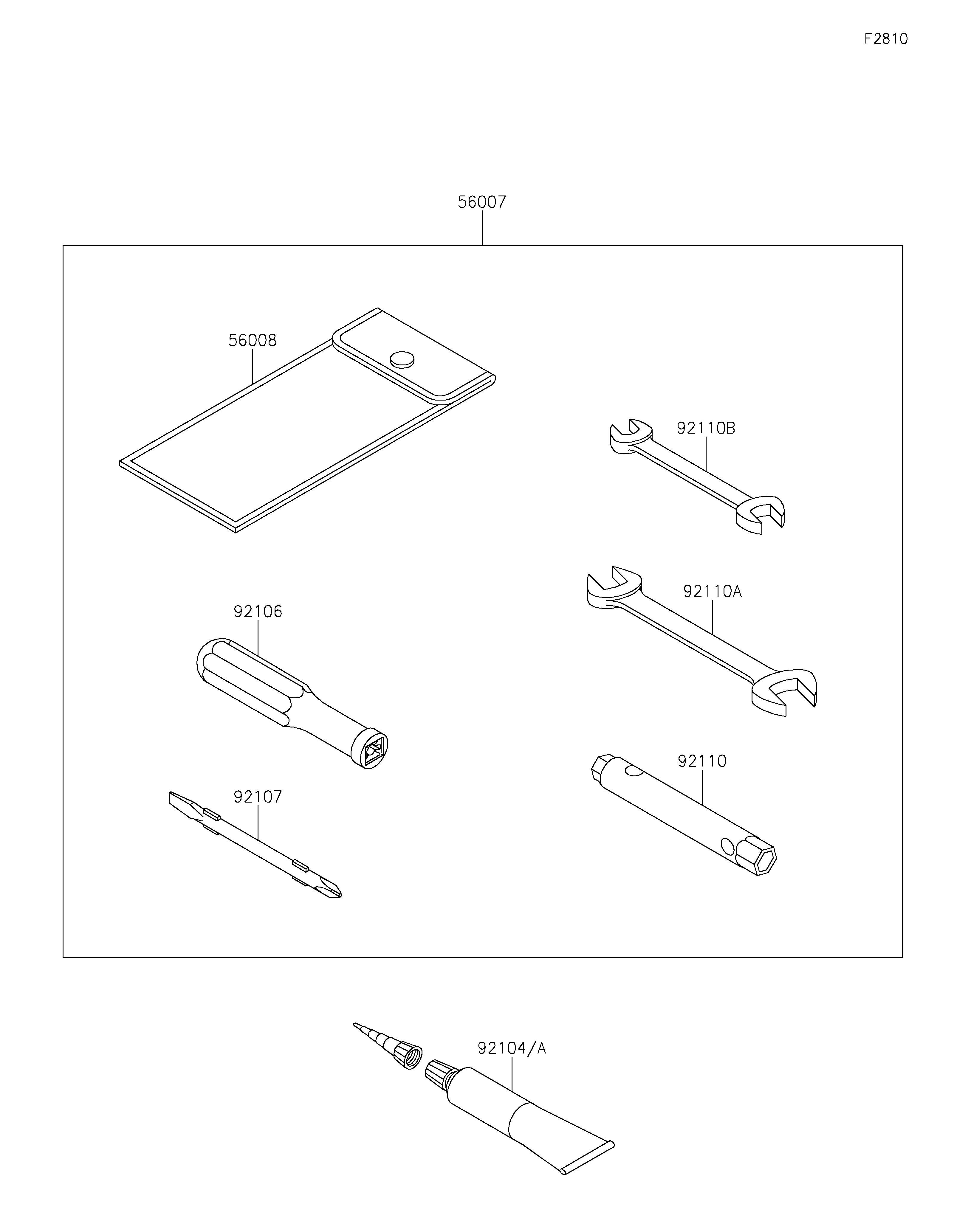 Owner's Tools Diagram terurai