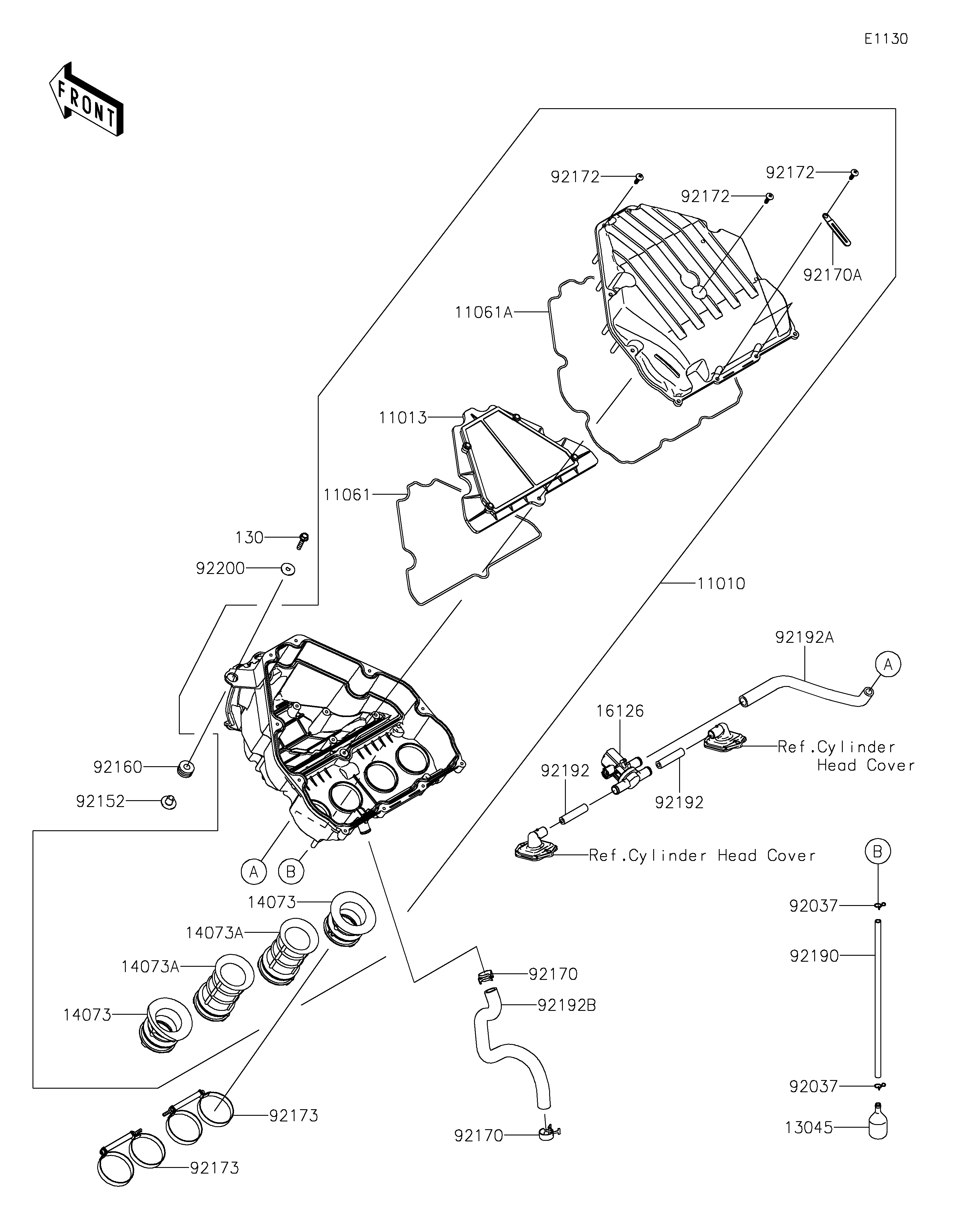 Air Cleaner ภาพแยกชิ้นส่วน