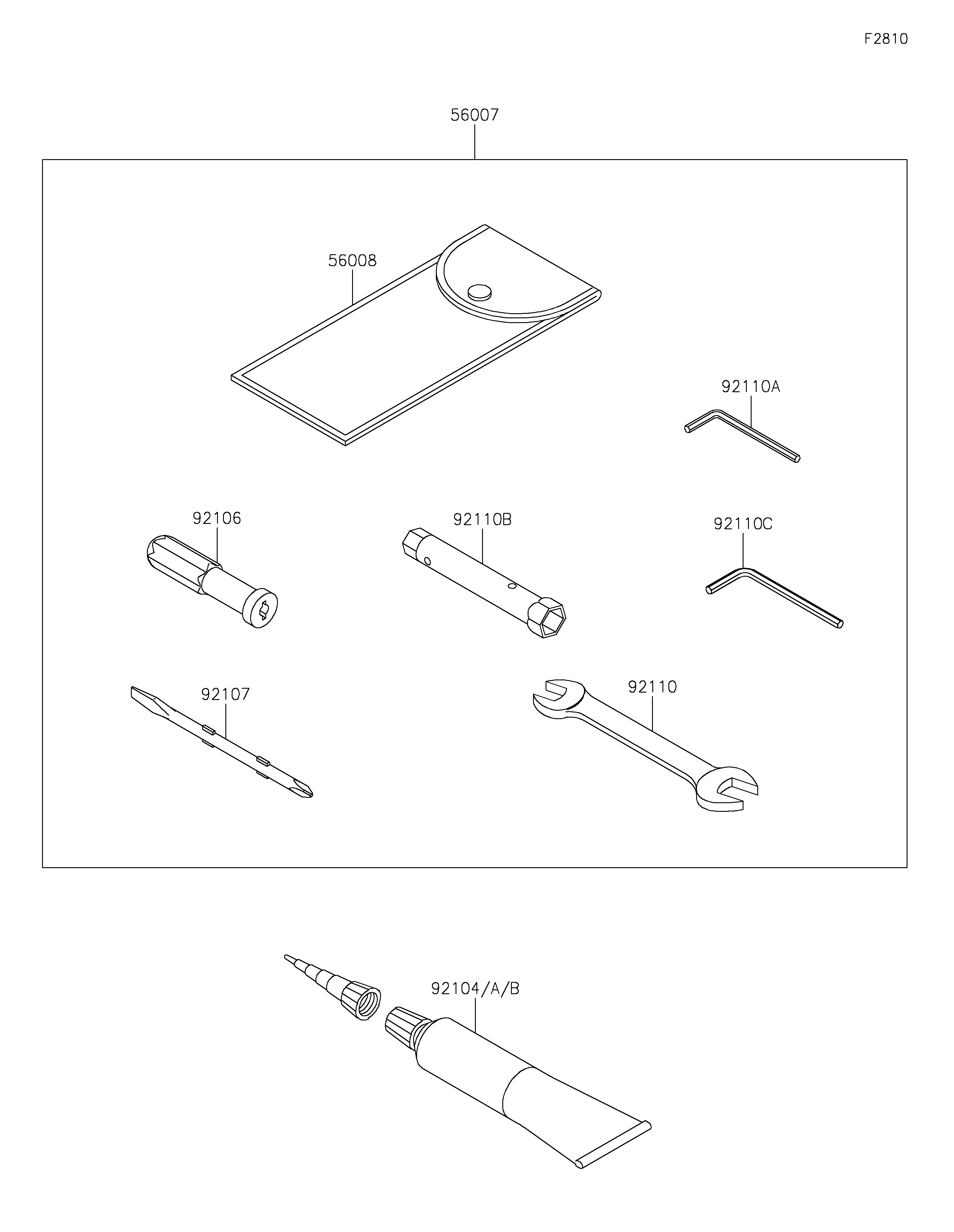Owner's Tools ภาพแยกชิ้นส่วน