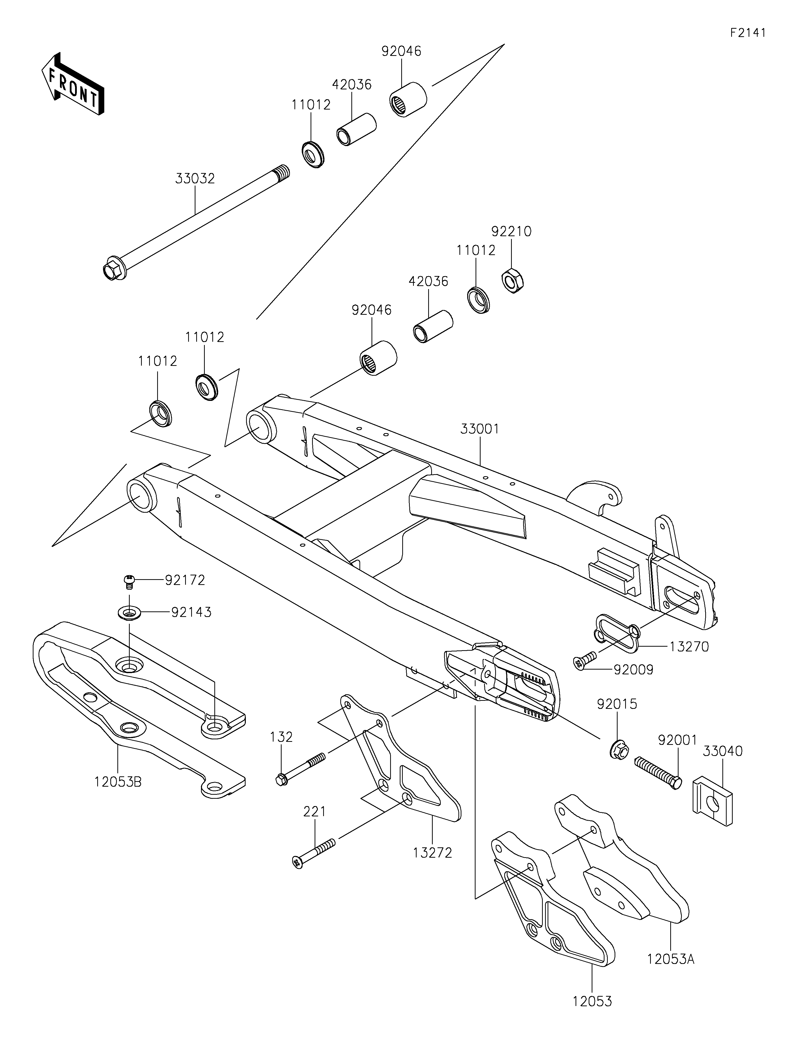 Swingarm Vistas explodidas