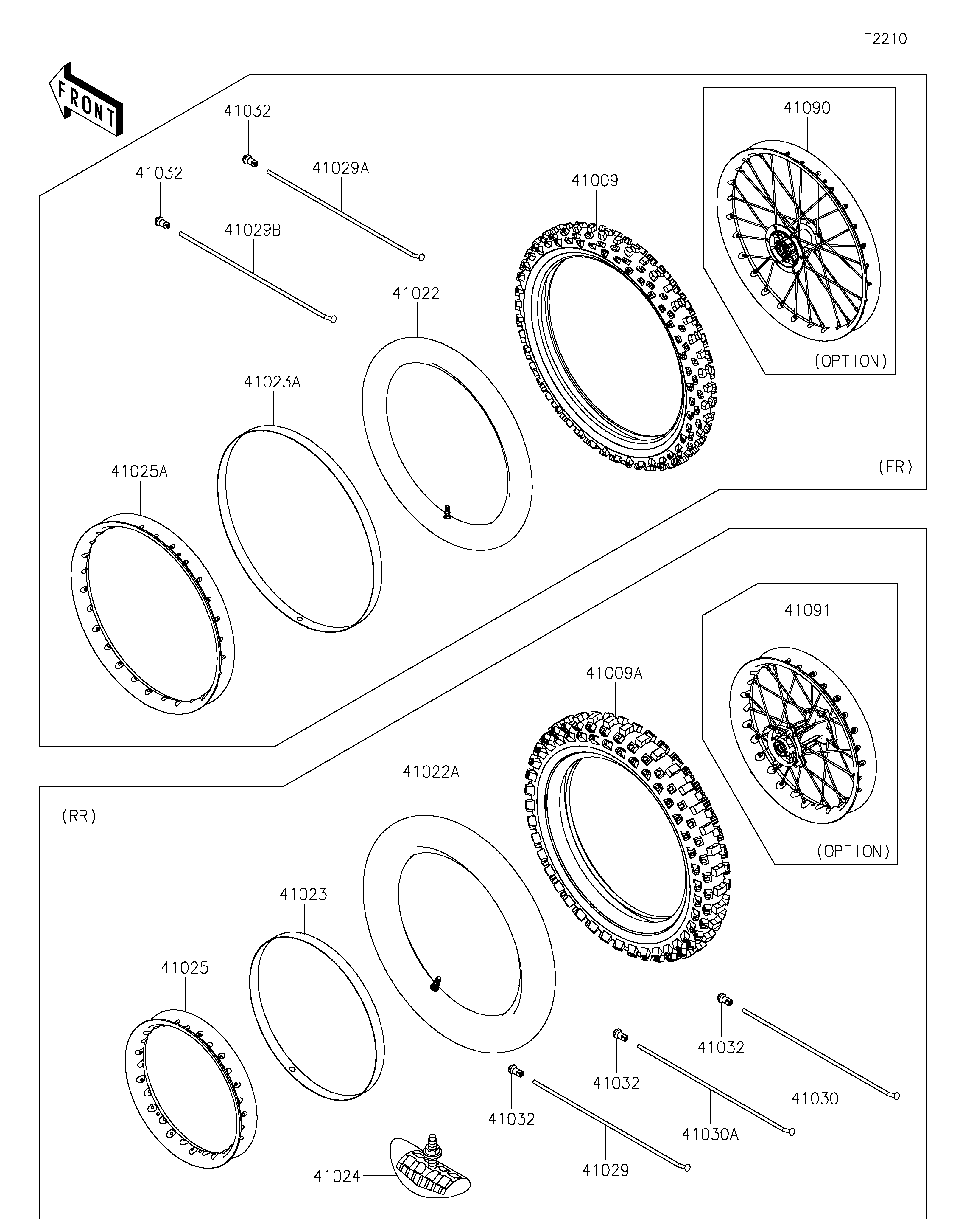 Wheels/Tires ภาพแยกชิ้นส่วน