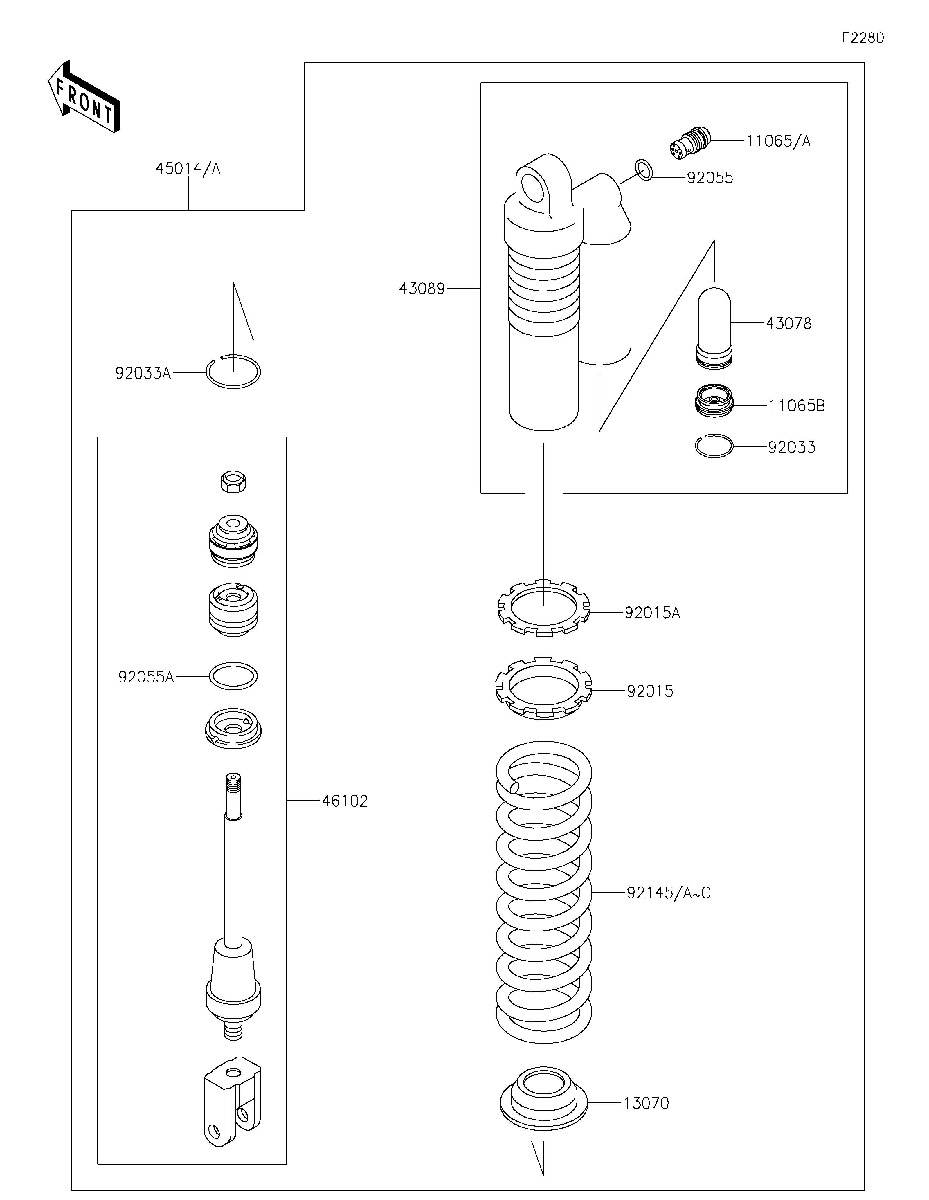 Shock Absorber(s) ภาพแยกชิ้นส่วน