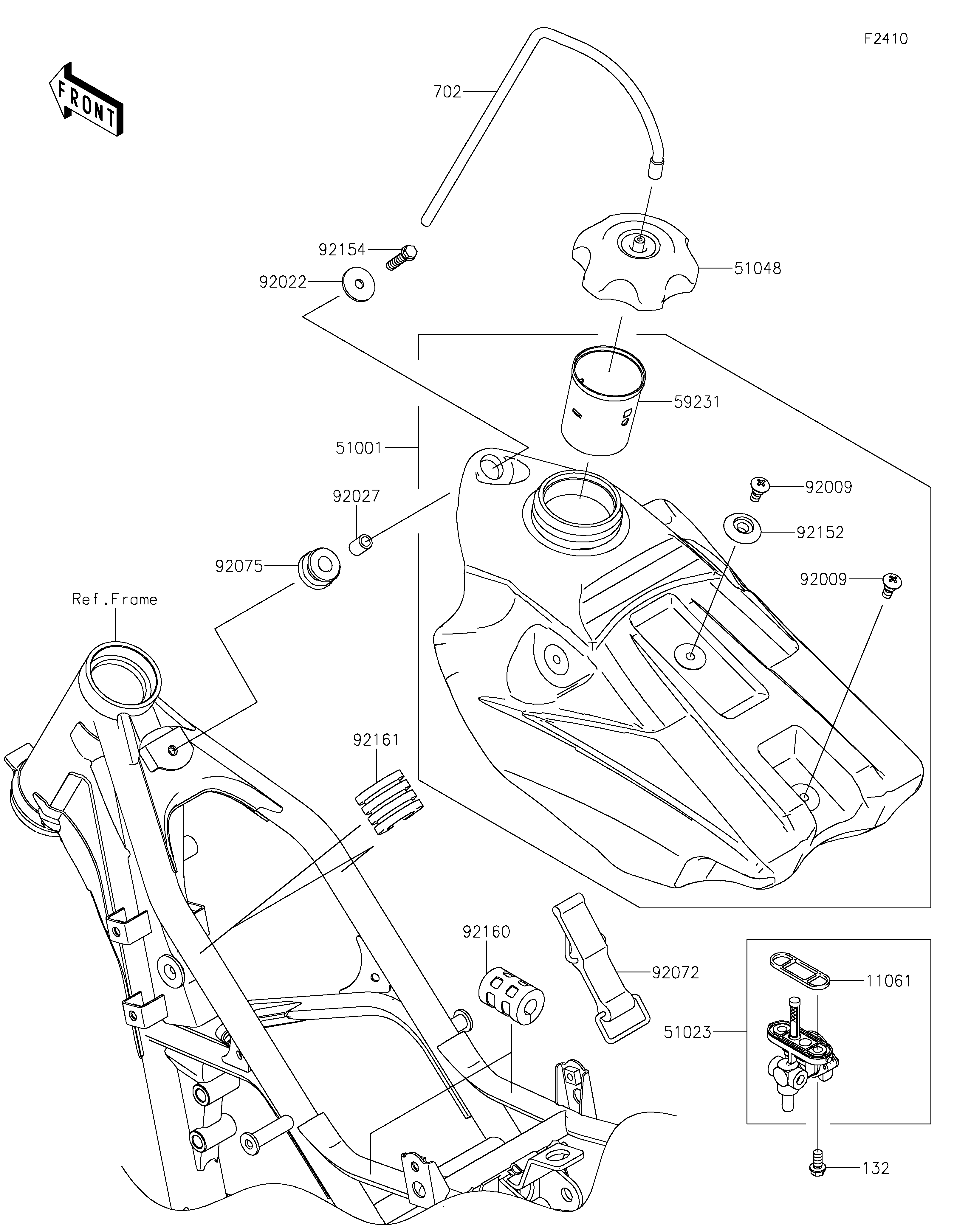 Fuel Tank ภาพแยกชิ้นส่วน