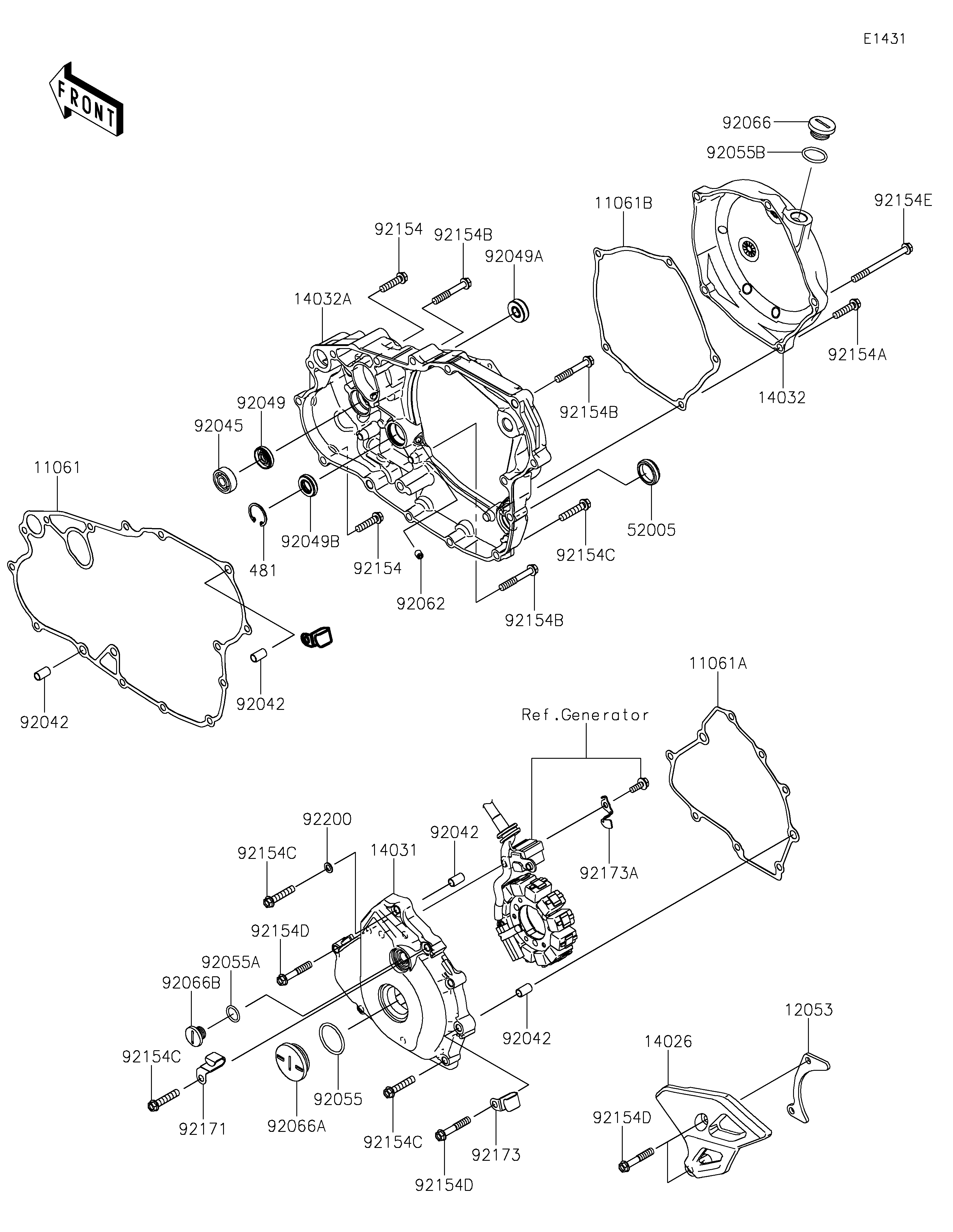 Engine Cover(s) ภาพแยกชิ้นส่วน
