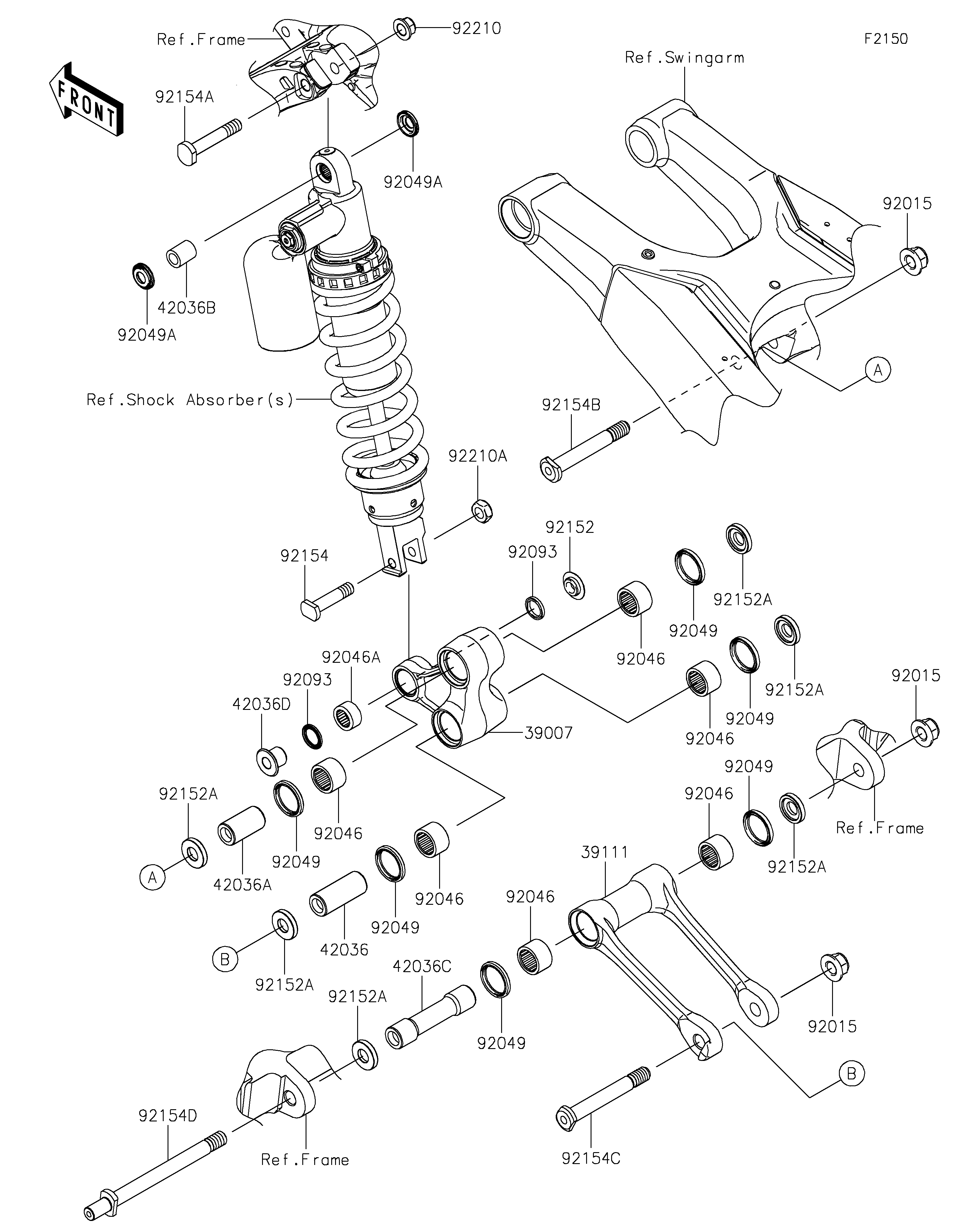 Rear Suspension Exploded diagrams