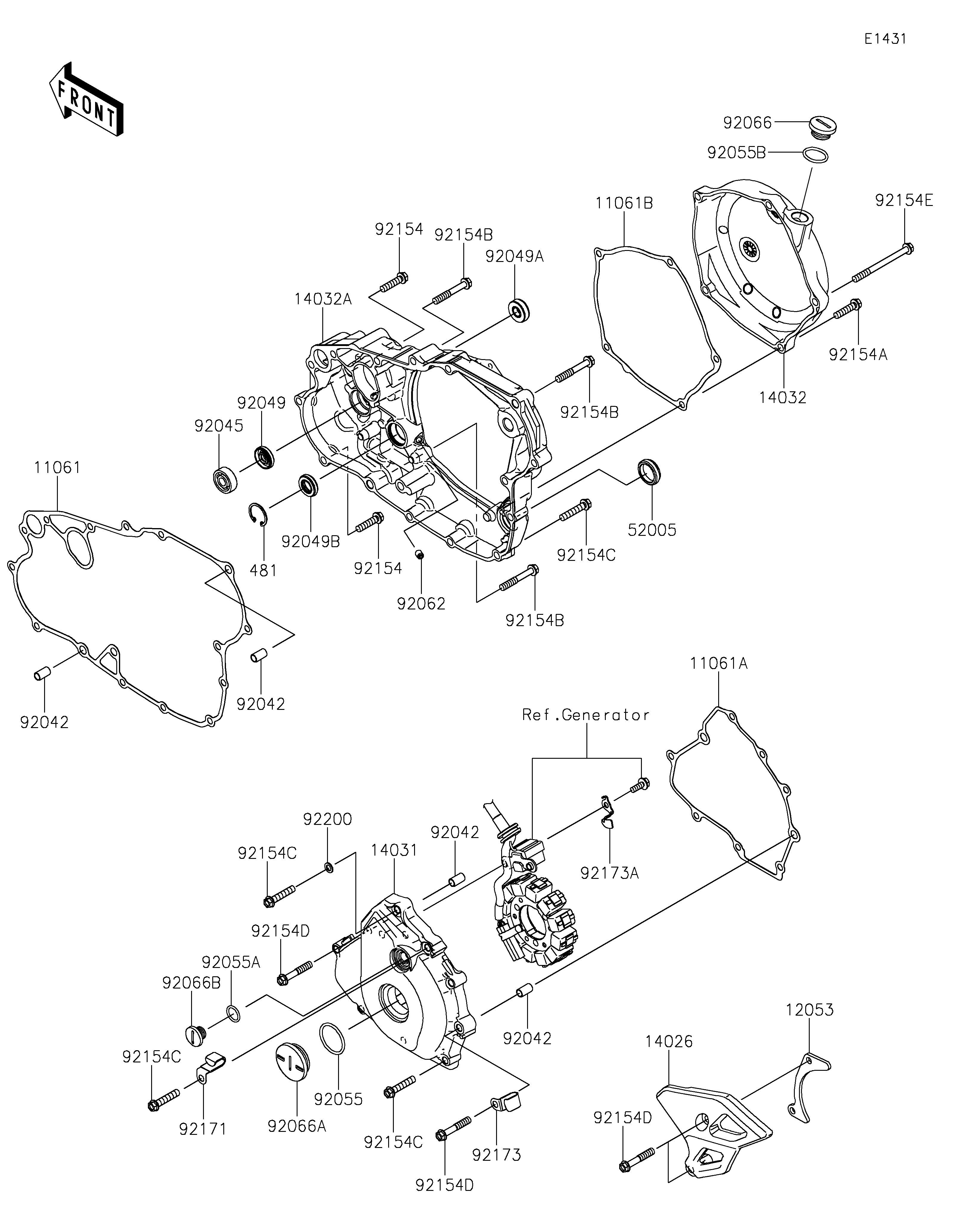 Engine Cover(s) ภาพแยกชิ้นส่วน
