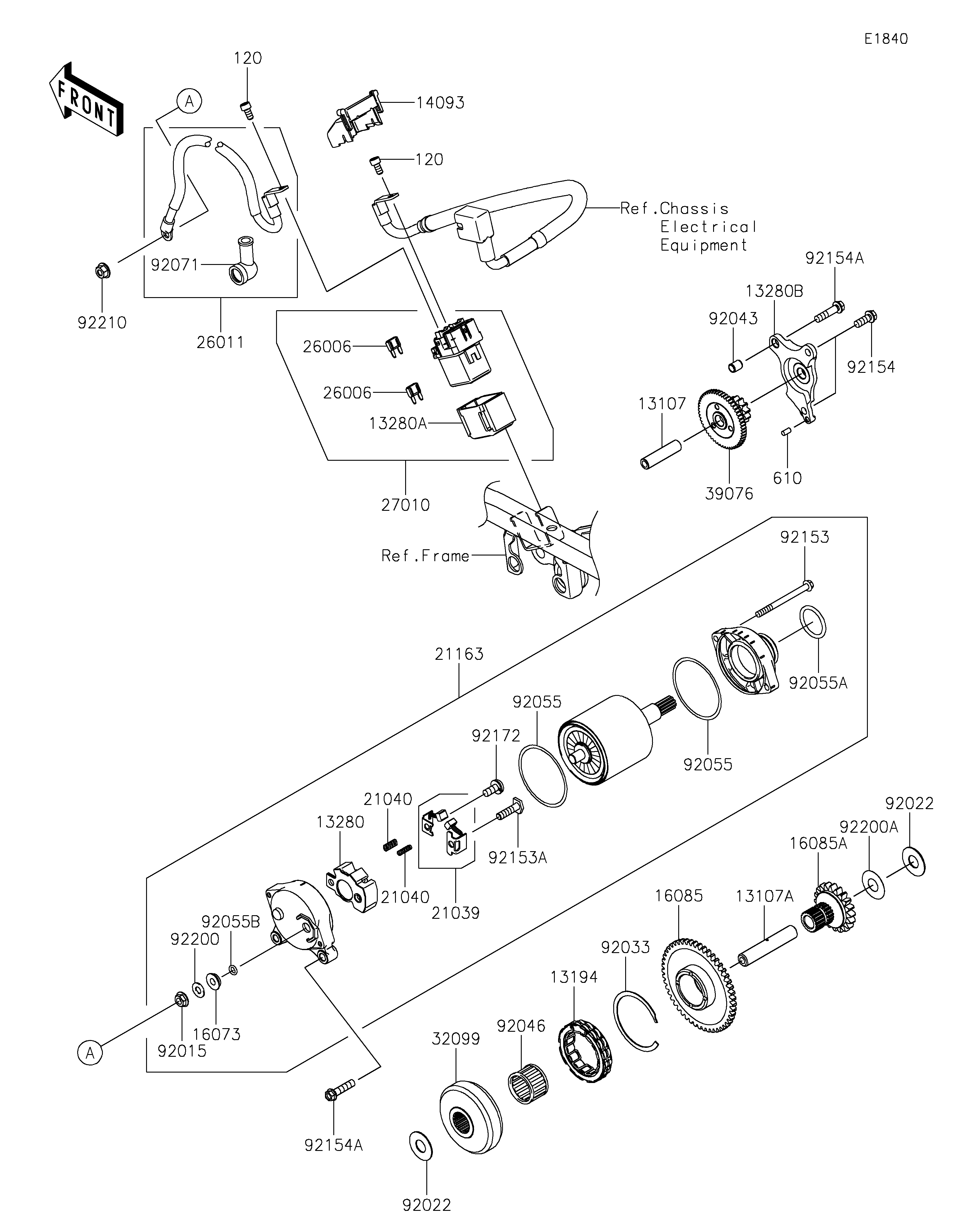 Starter Motor Exploded diagrams