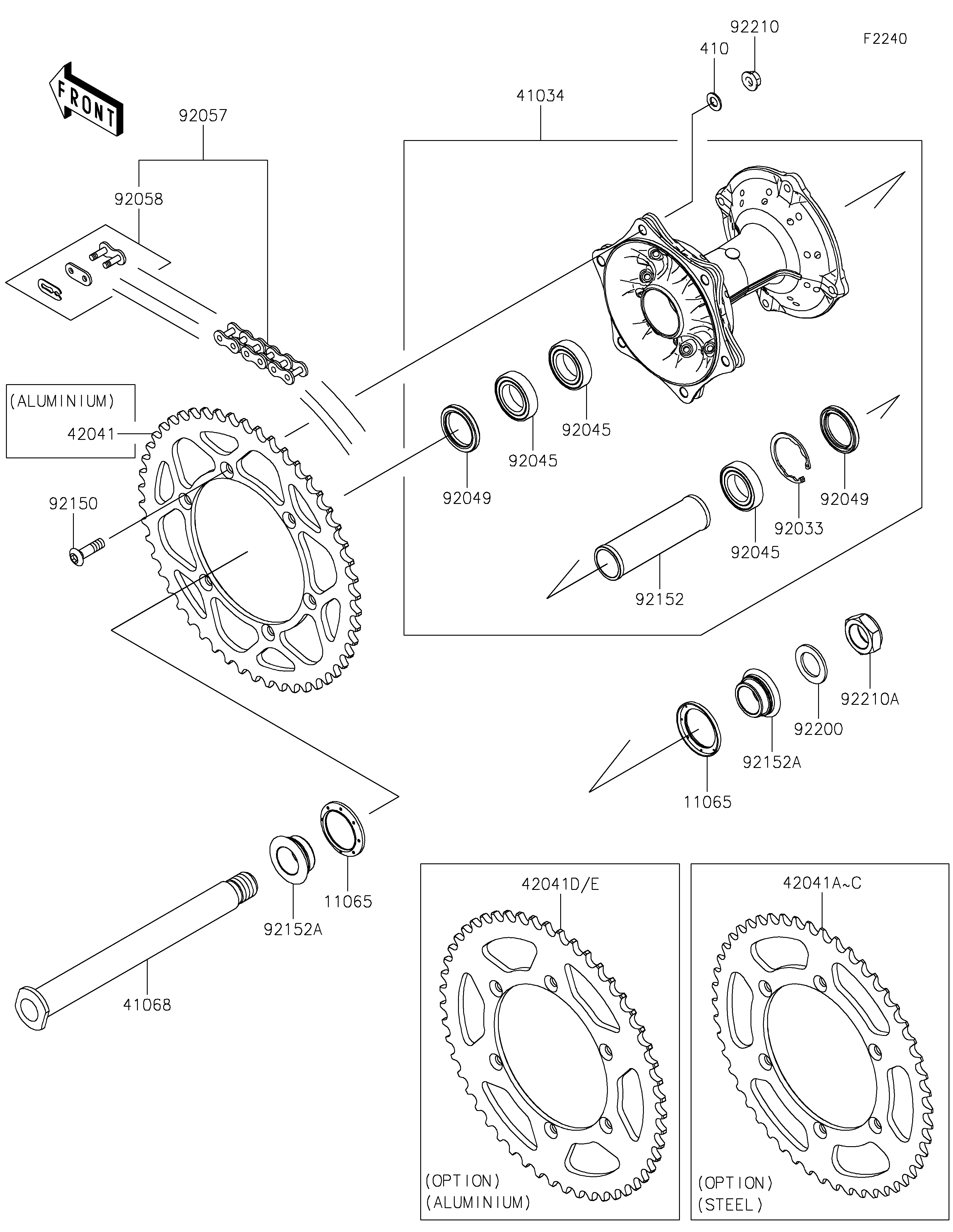 Rear Hub Despieces