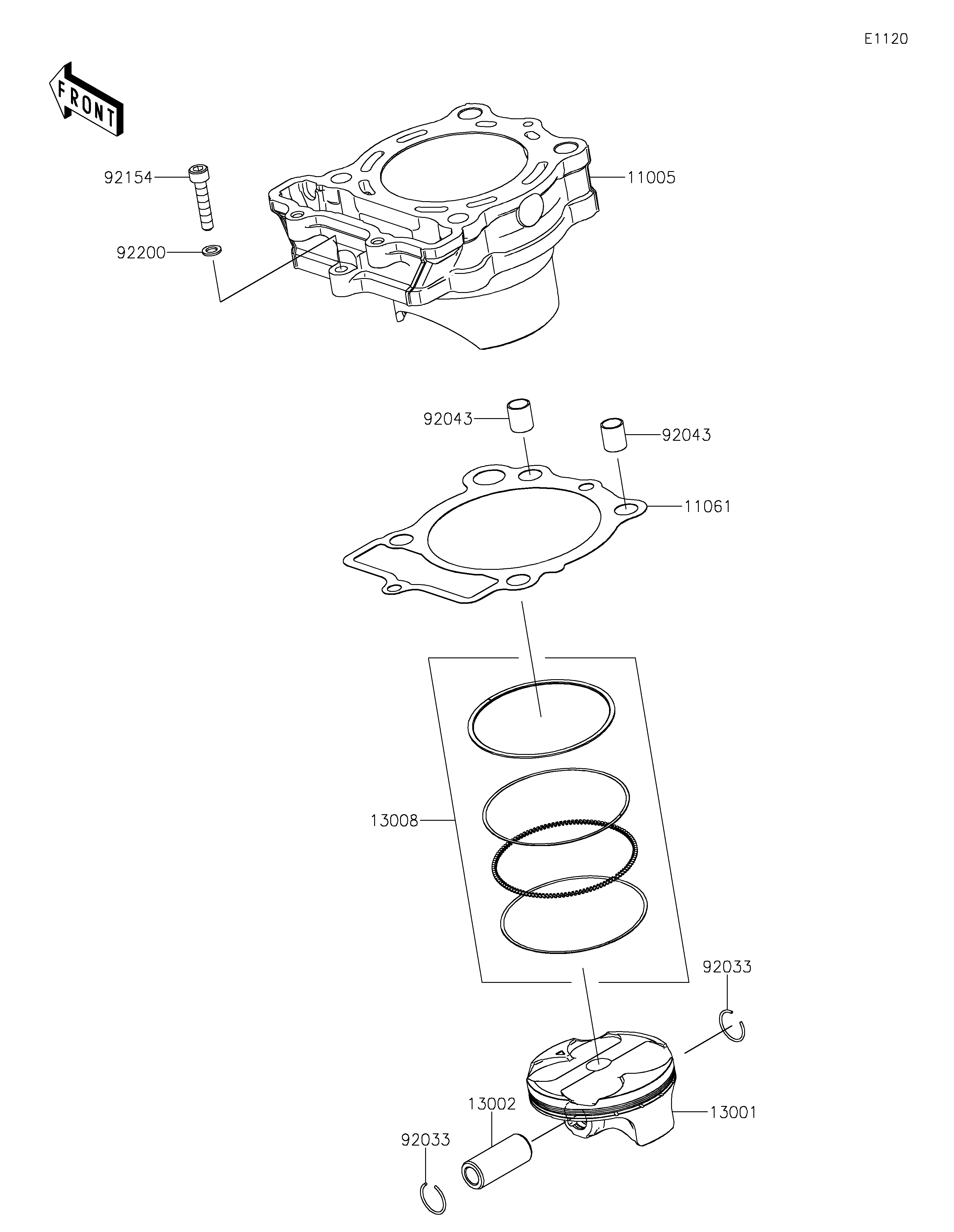 Cylinder/Piston(s) 爆炸图