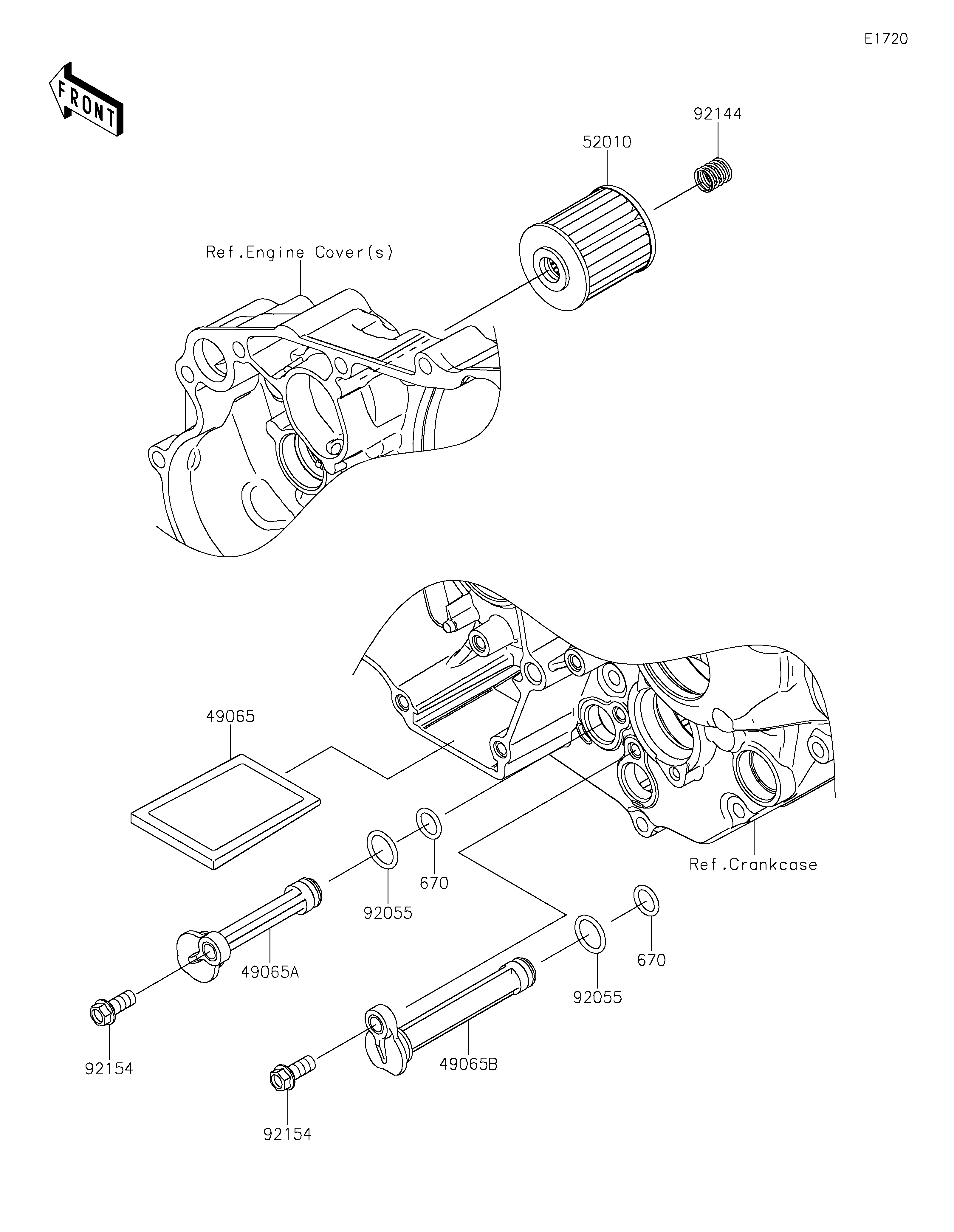 Oil Filter ภาพแยกชิ้นส่วน