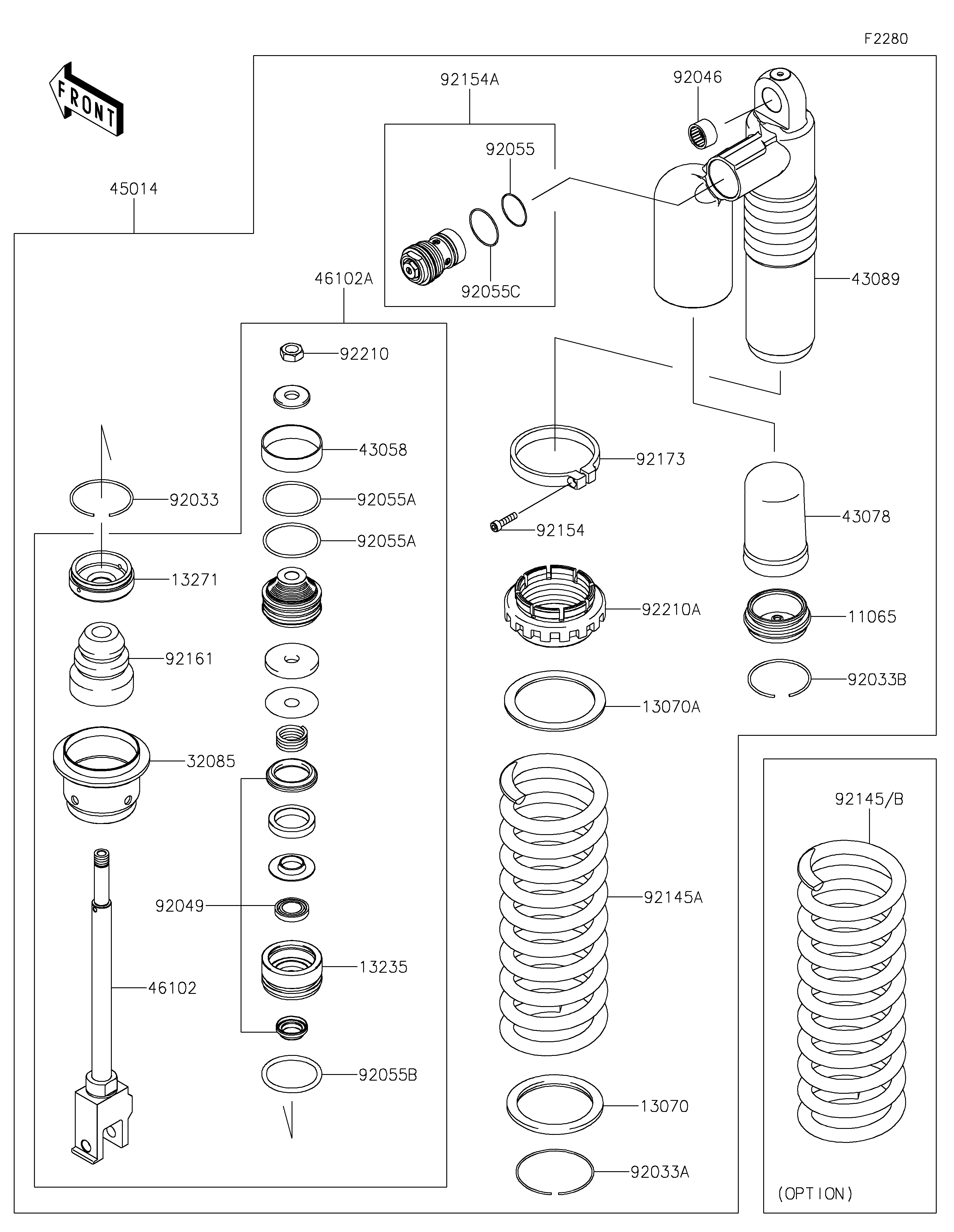 Shock Absorber(s) ภาพแยกชิ้นส่วน
