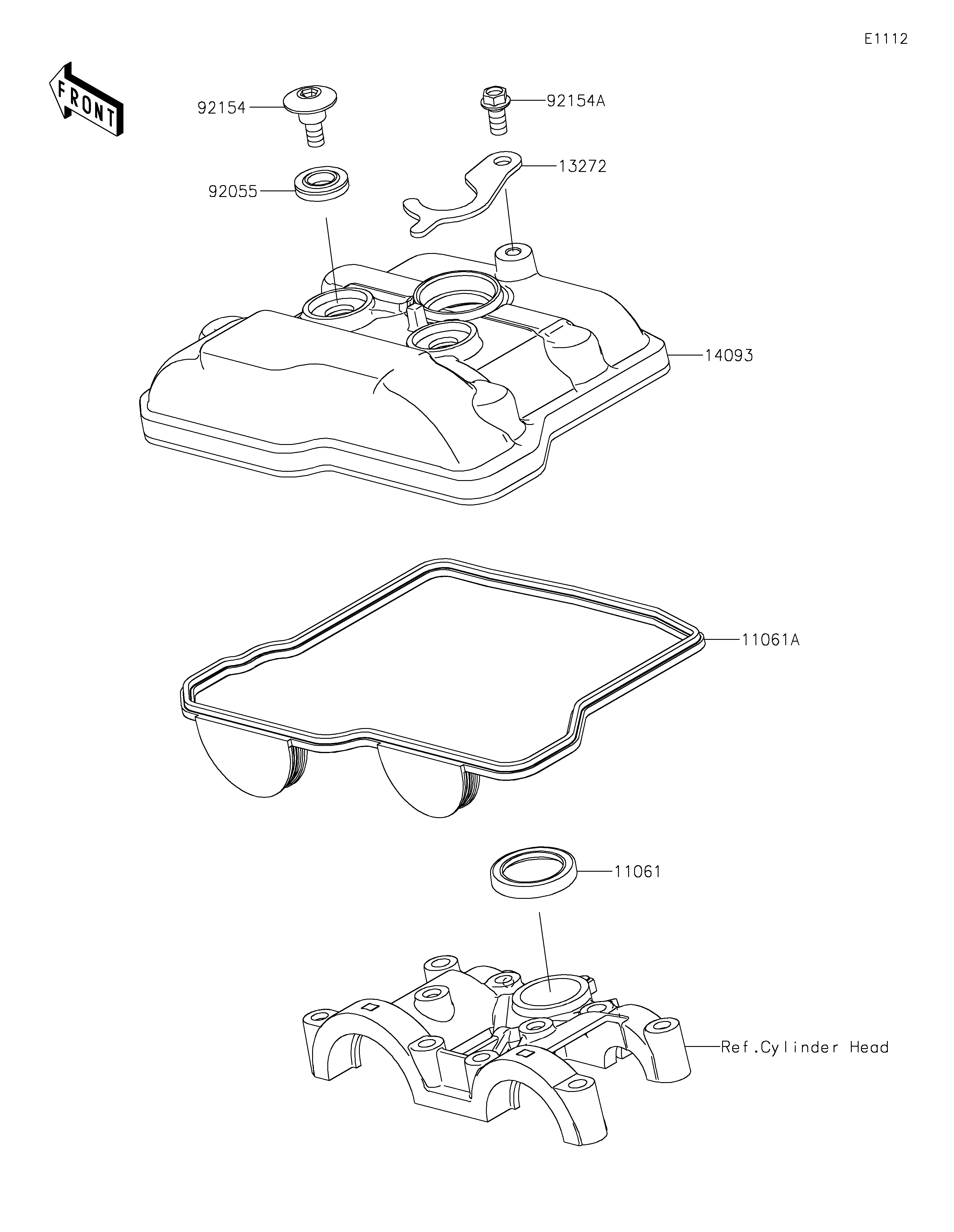 Cylinder Head Cover ภาพแยกชิ้นส่วน