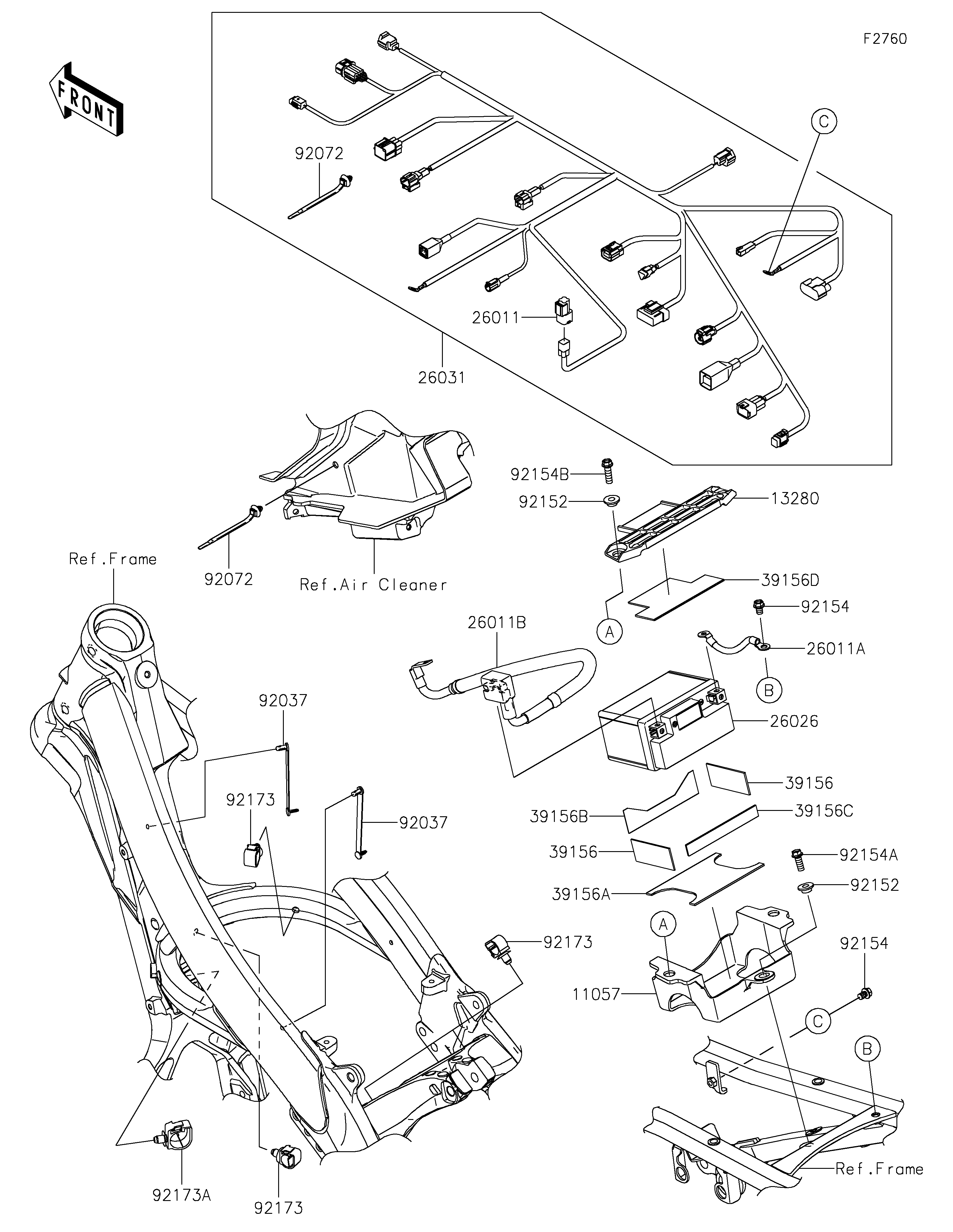 Chassis Electrical Equipment ภาพแยกชิ้นส่วน