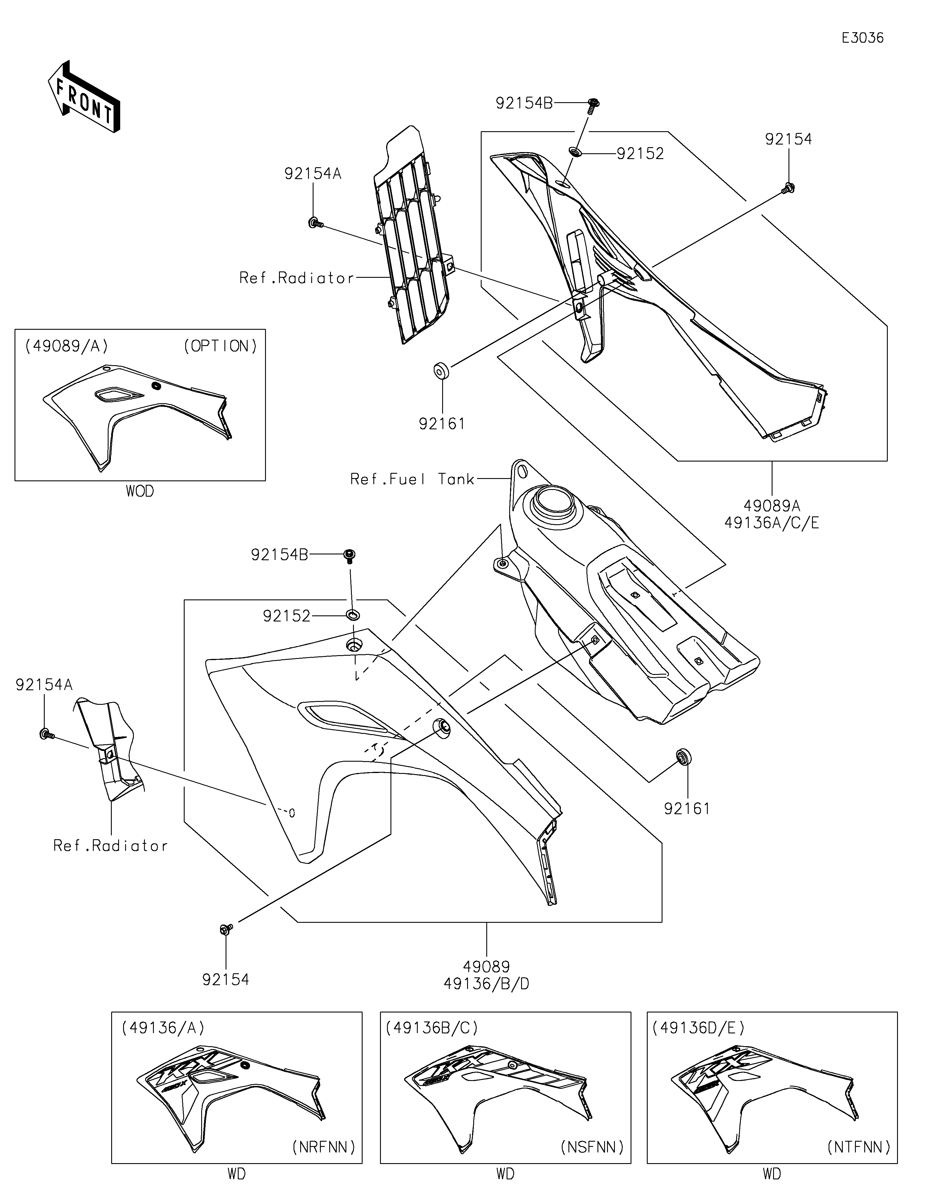 Engine Shrouds ภาพแยกชิ้นส่วน