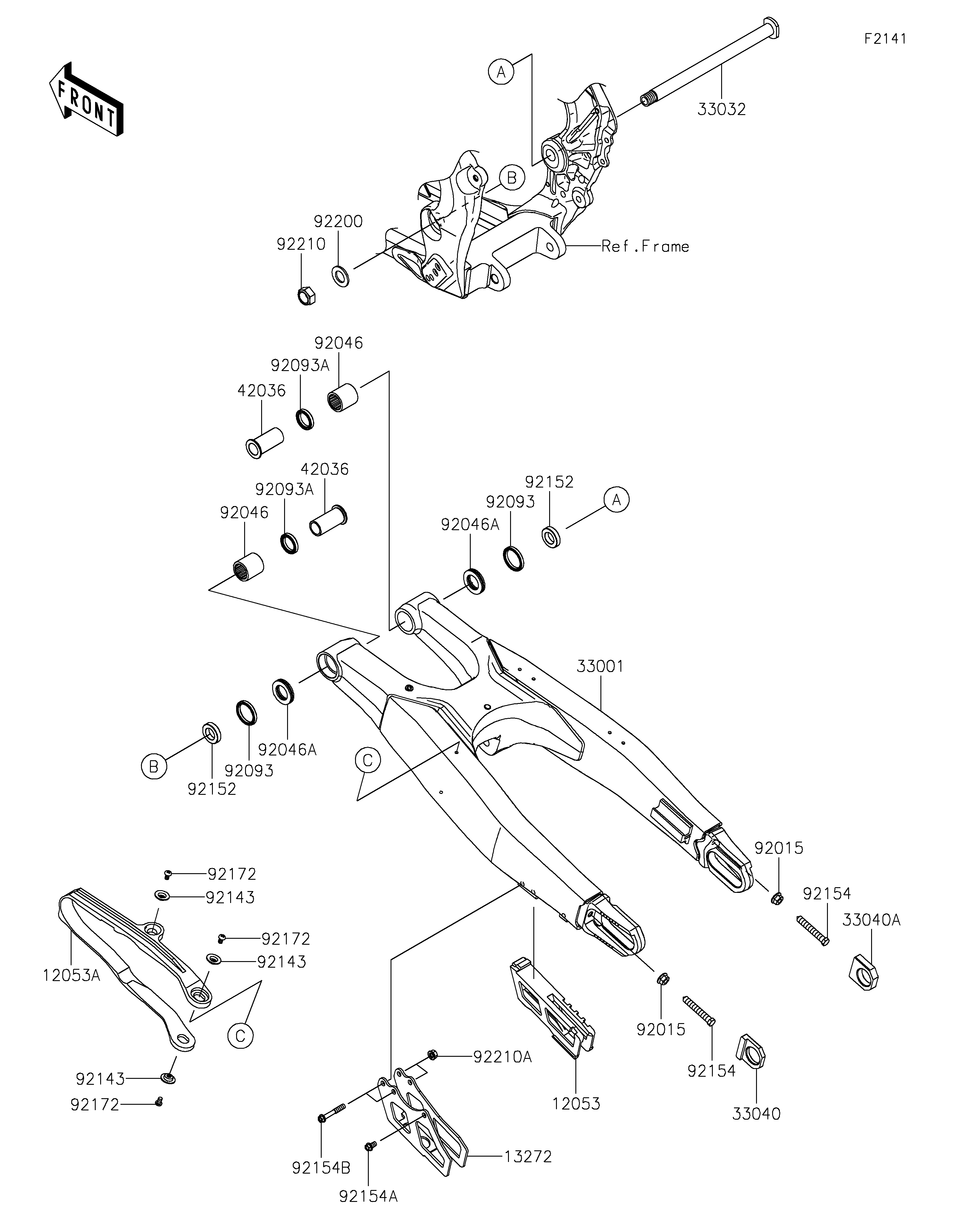 Swingarm Vistas explodidas