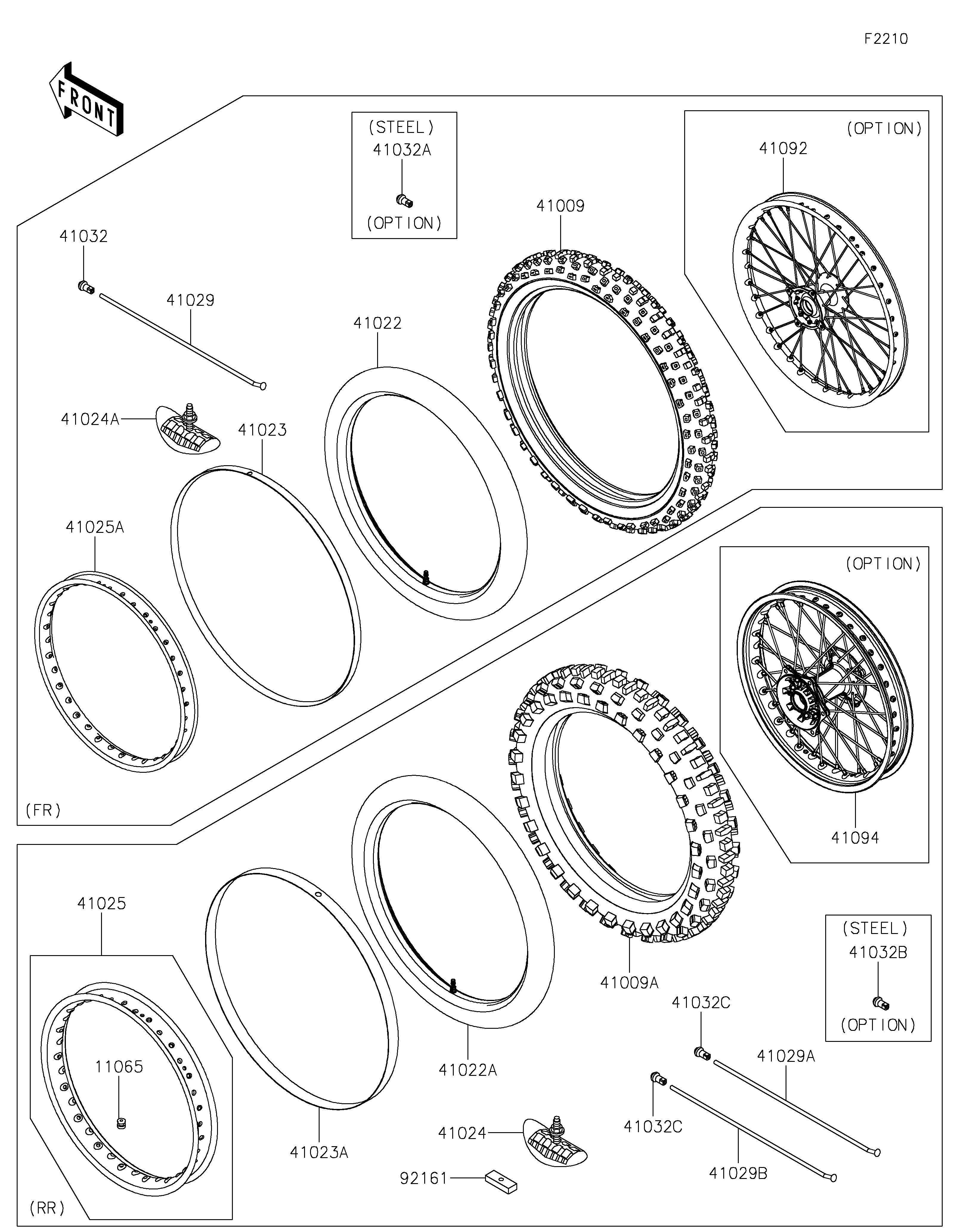 Wheels/Tires Sơ đồ tách chi tiết