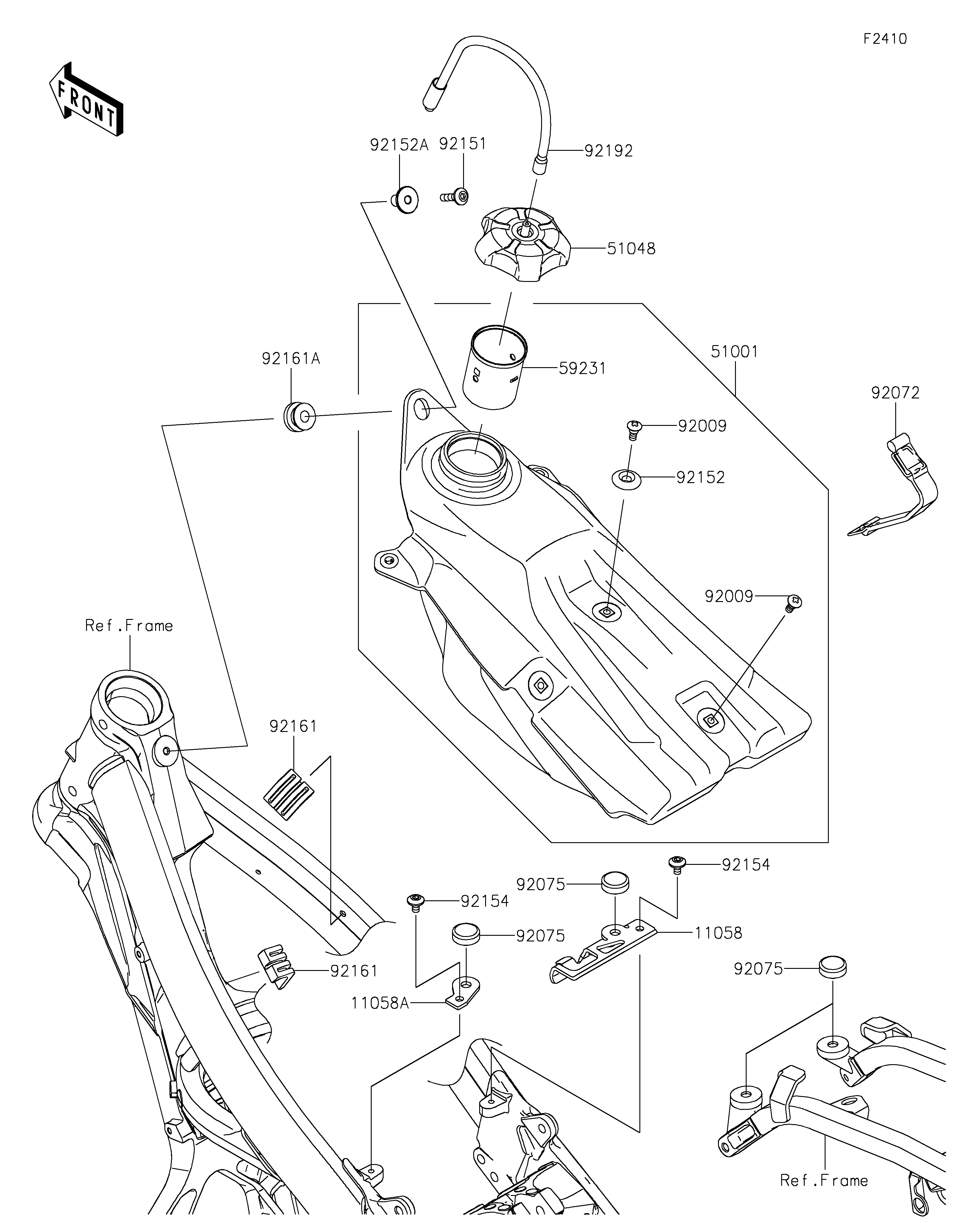 Fuel Tank Diagram terurai