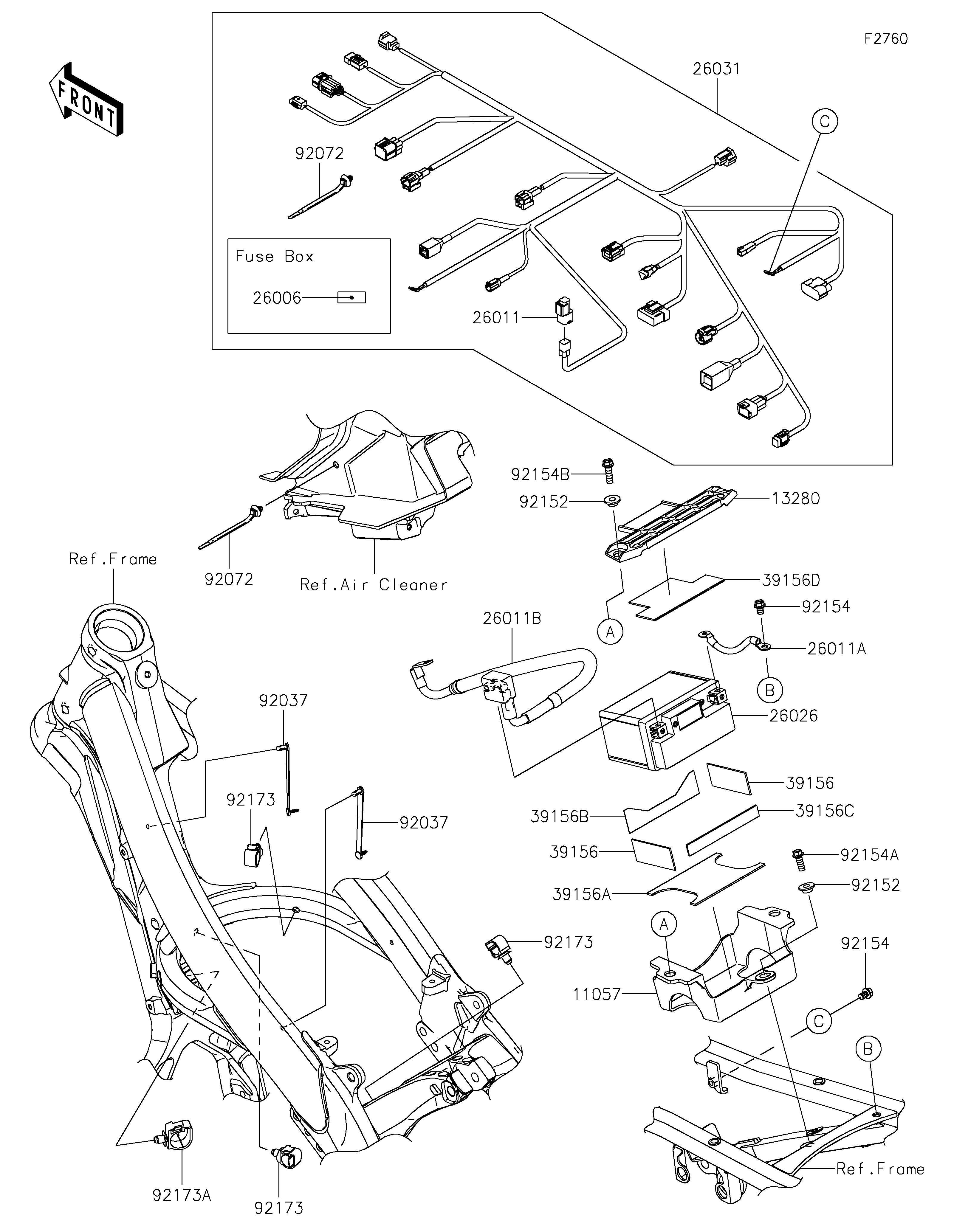 Chassis Electrical Equipment(NRFNN/NSFNN Sơ đồ tách chi tiết