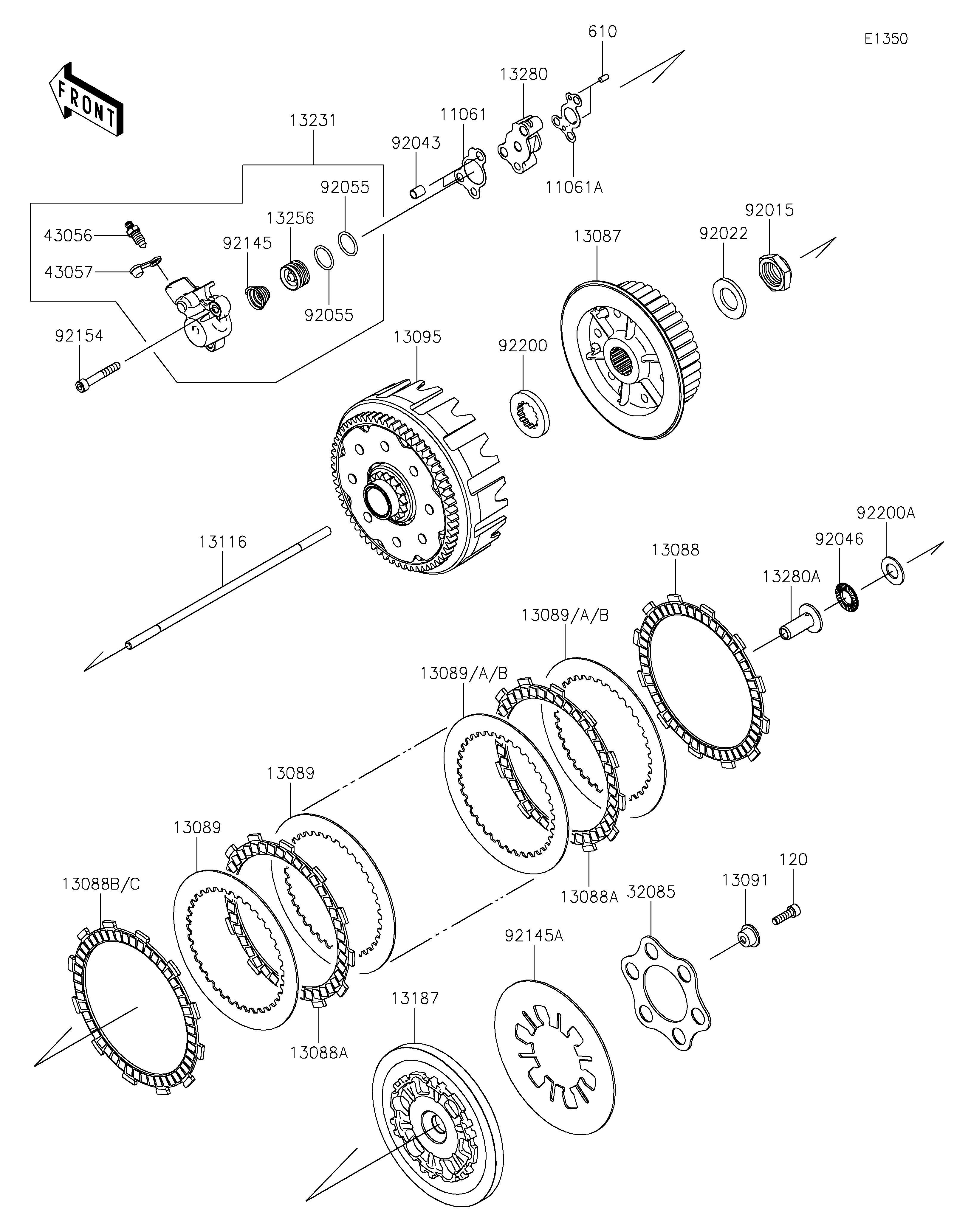 Clutch Diagram terurai
