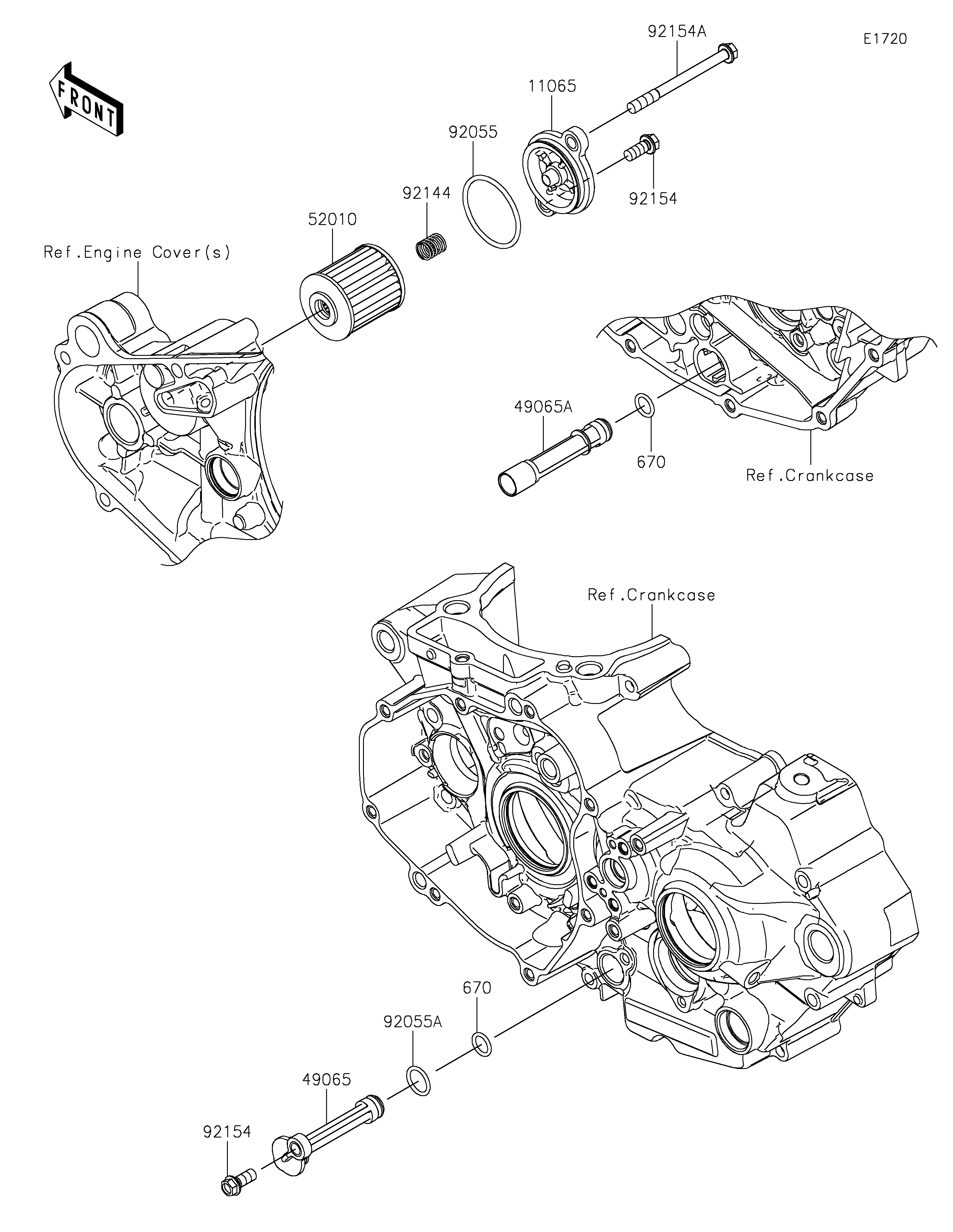 Oil Filter ภาพแยกชิ้นส่วน