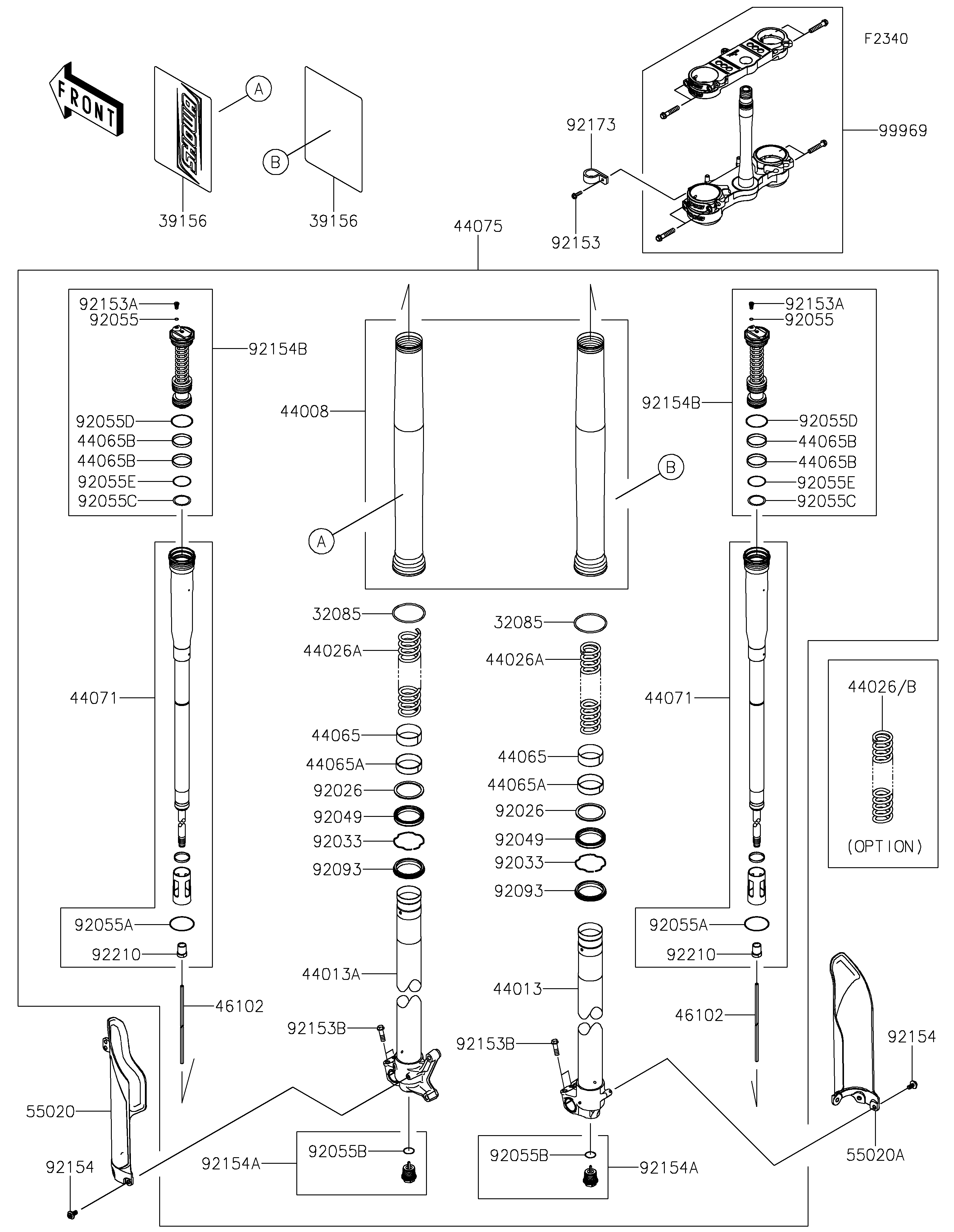 Front Fork Exploded diagrams