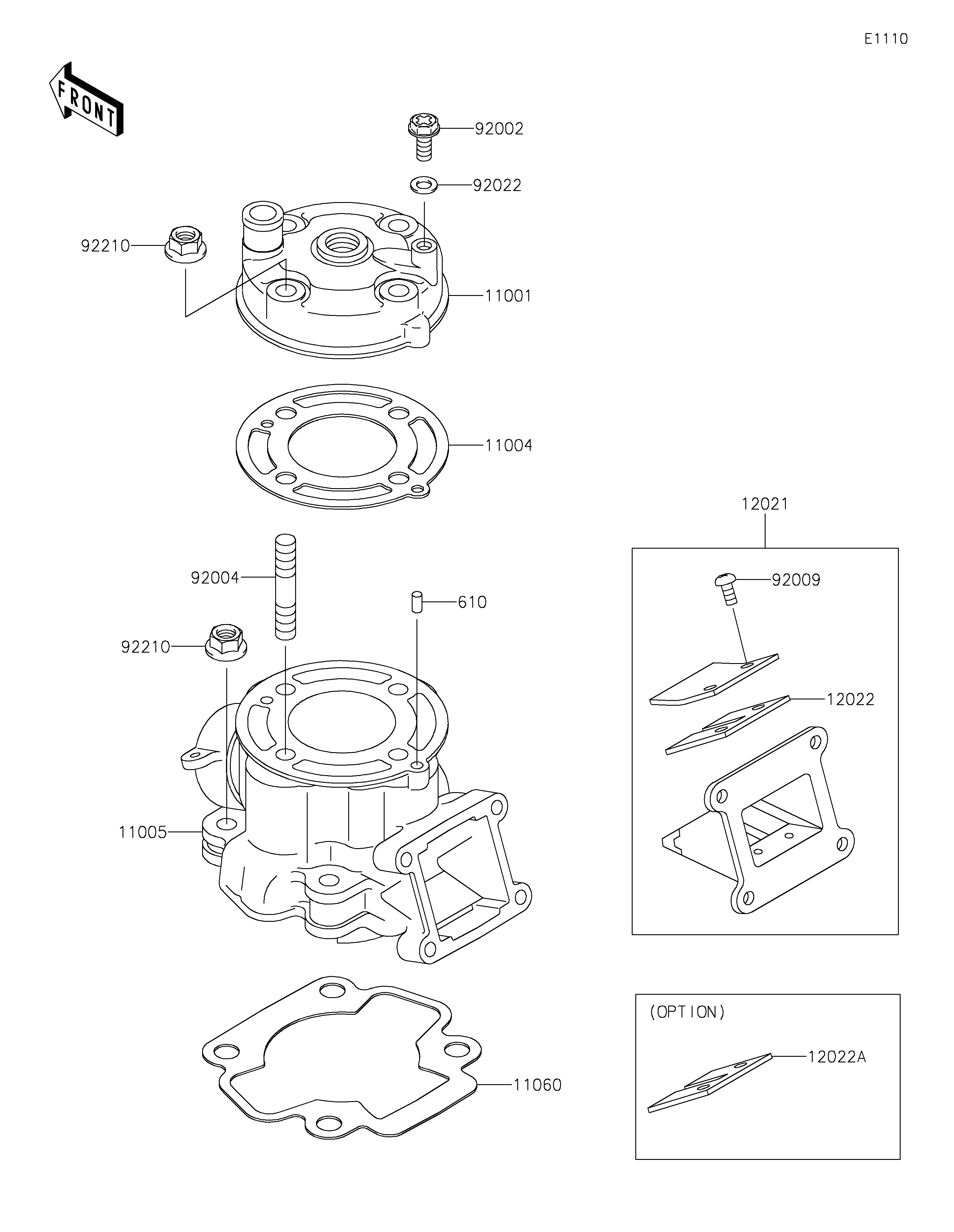 Cylinder Head/Cylinder Vistas explodidas