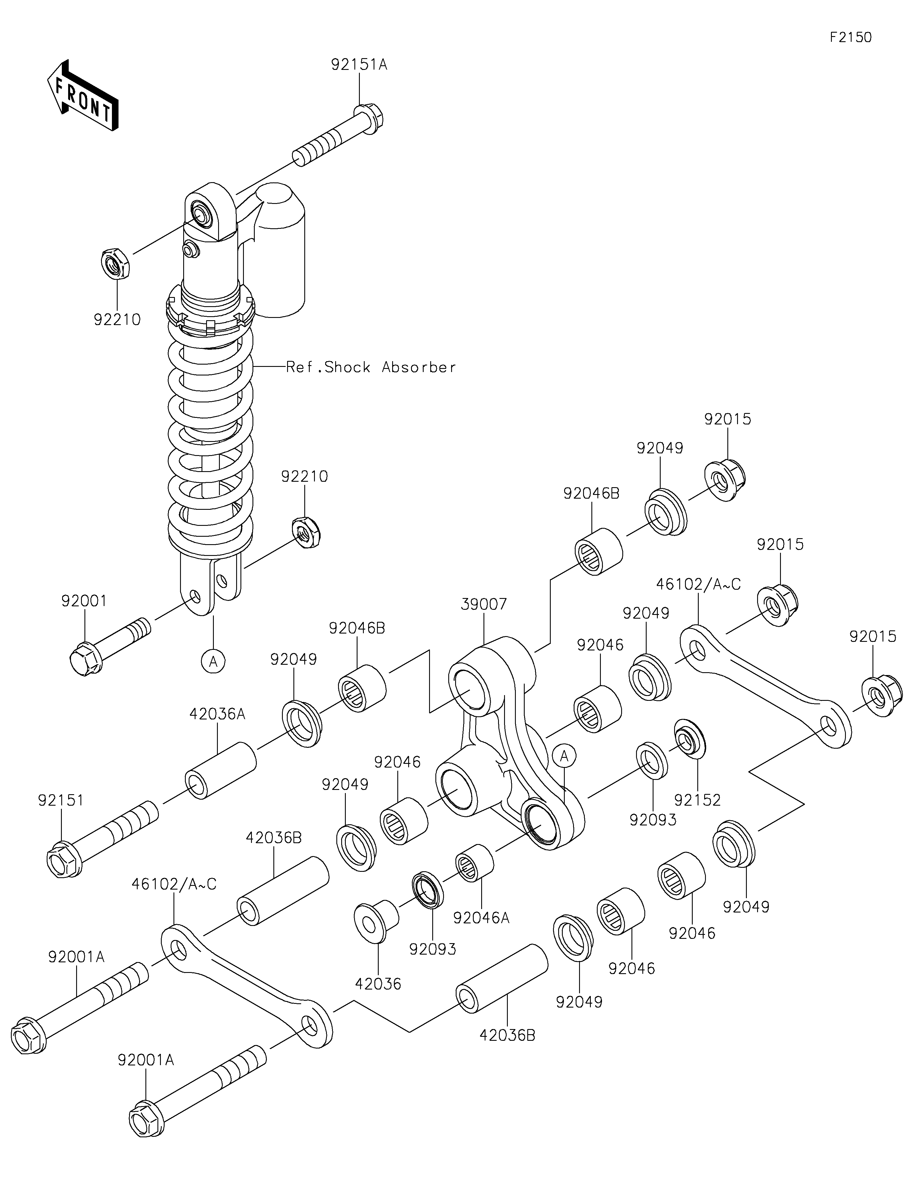 Rear Suspension Vistas explodidas