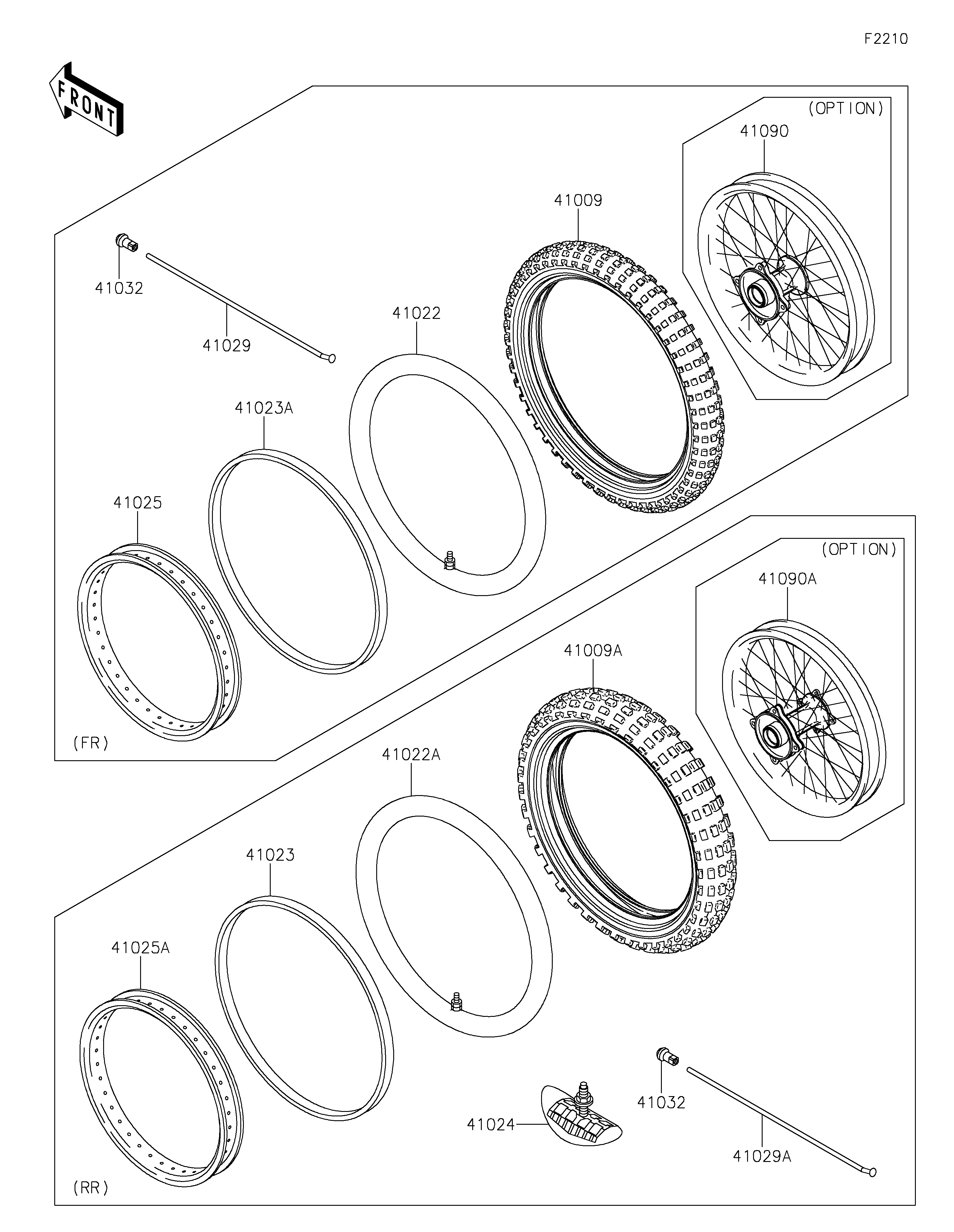 Wheels/Tires ภาพแยกชิ้นส่วน