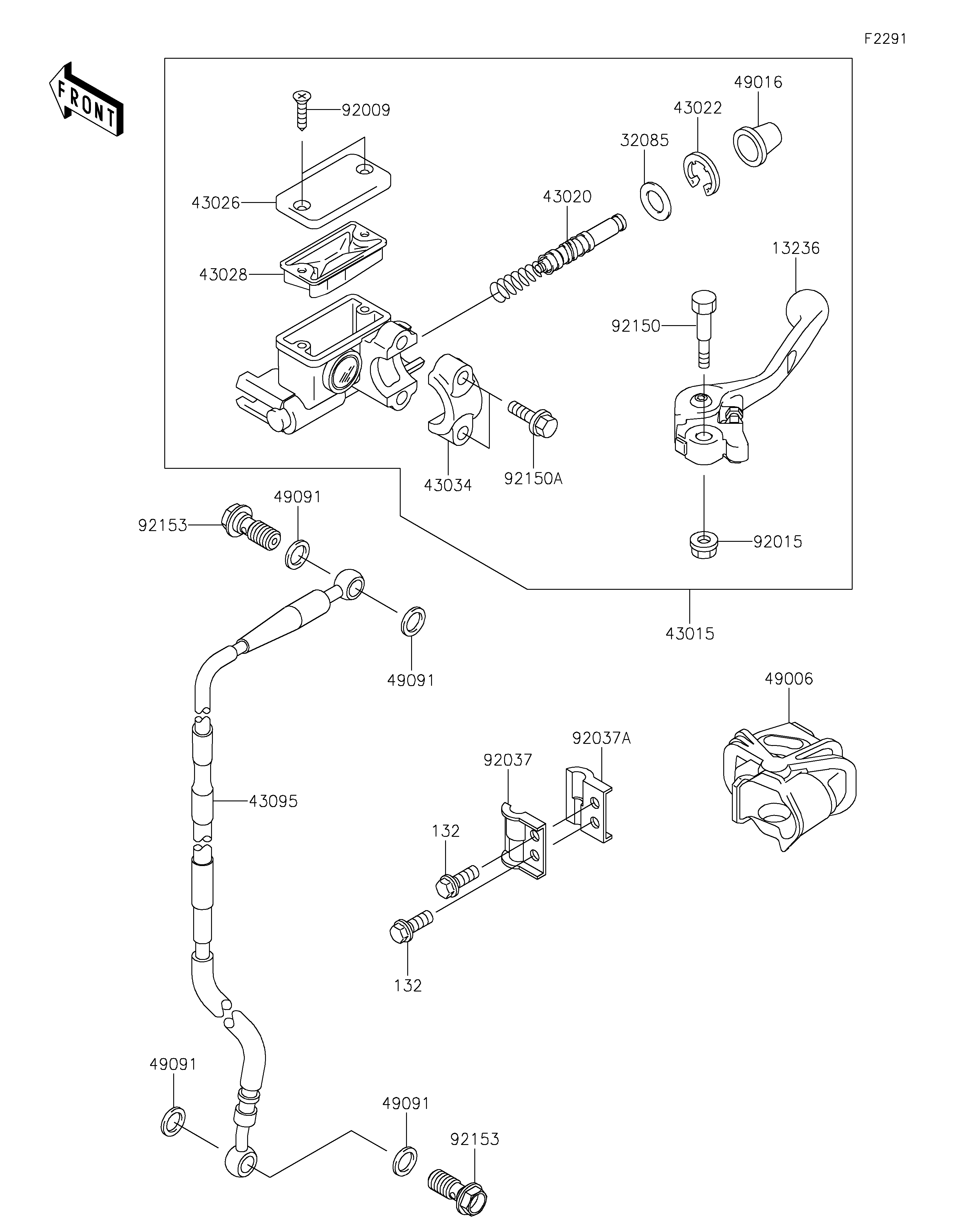 Front Master Cylinder Despieces