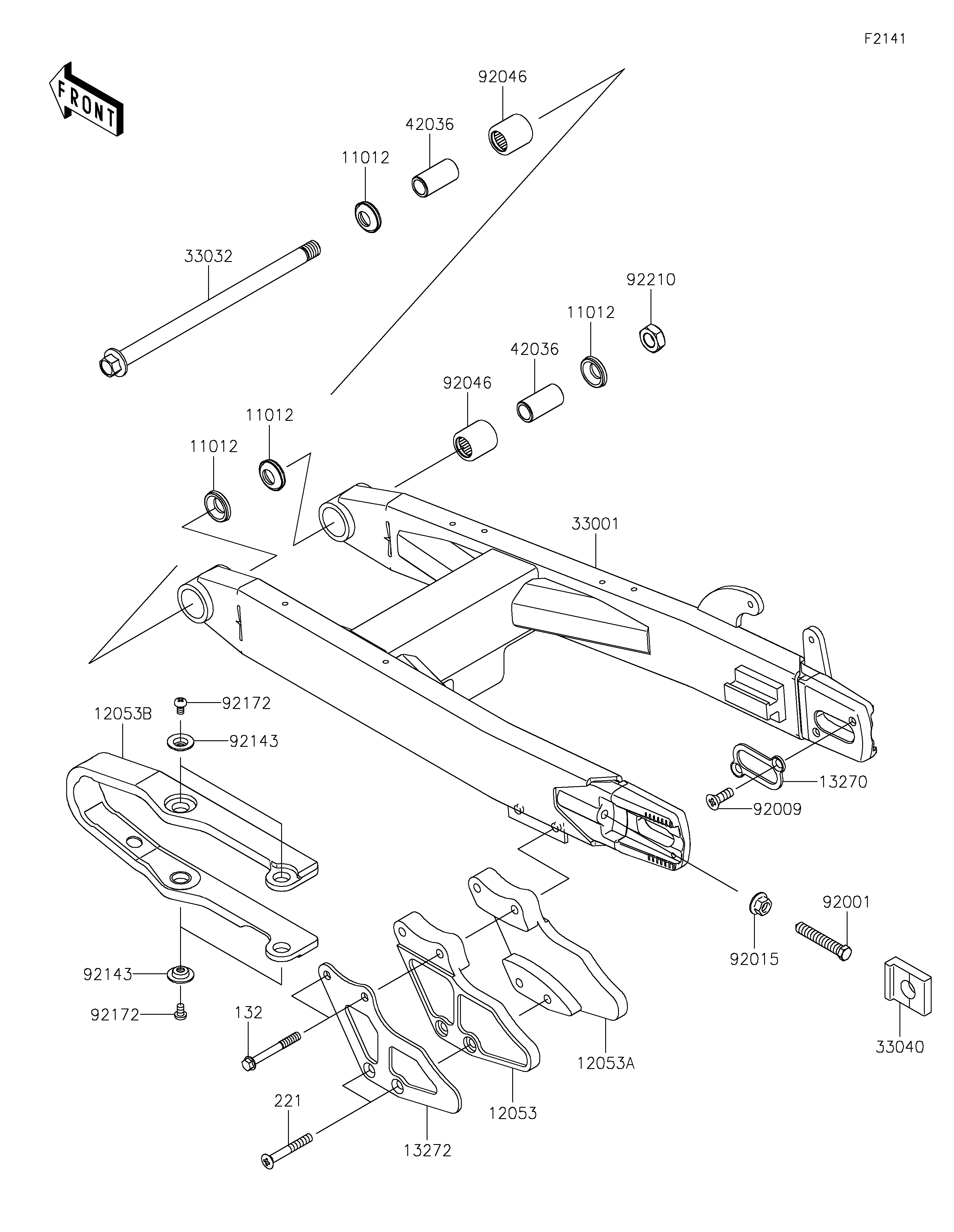 Swingarm Vistas explodidas
