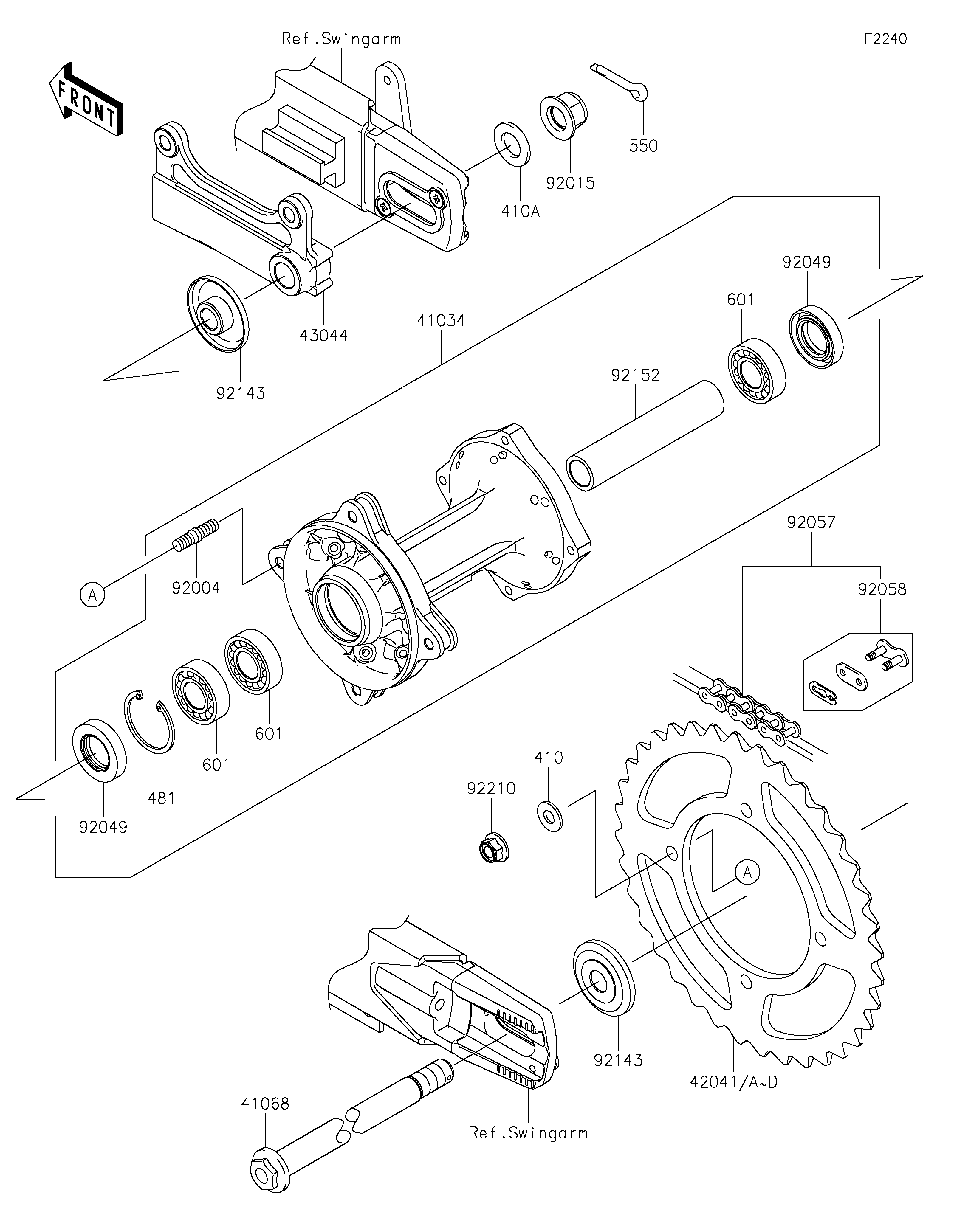 Rear Hub Vistas explodidas