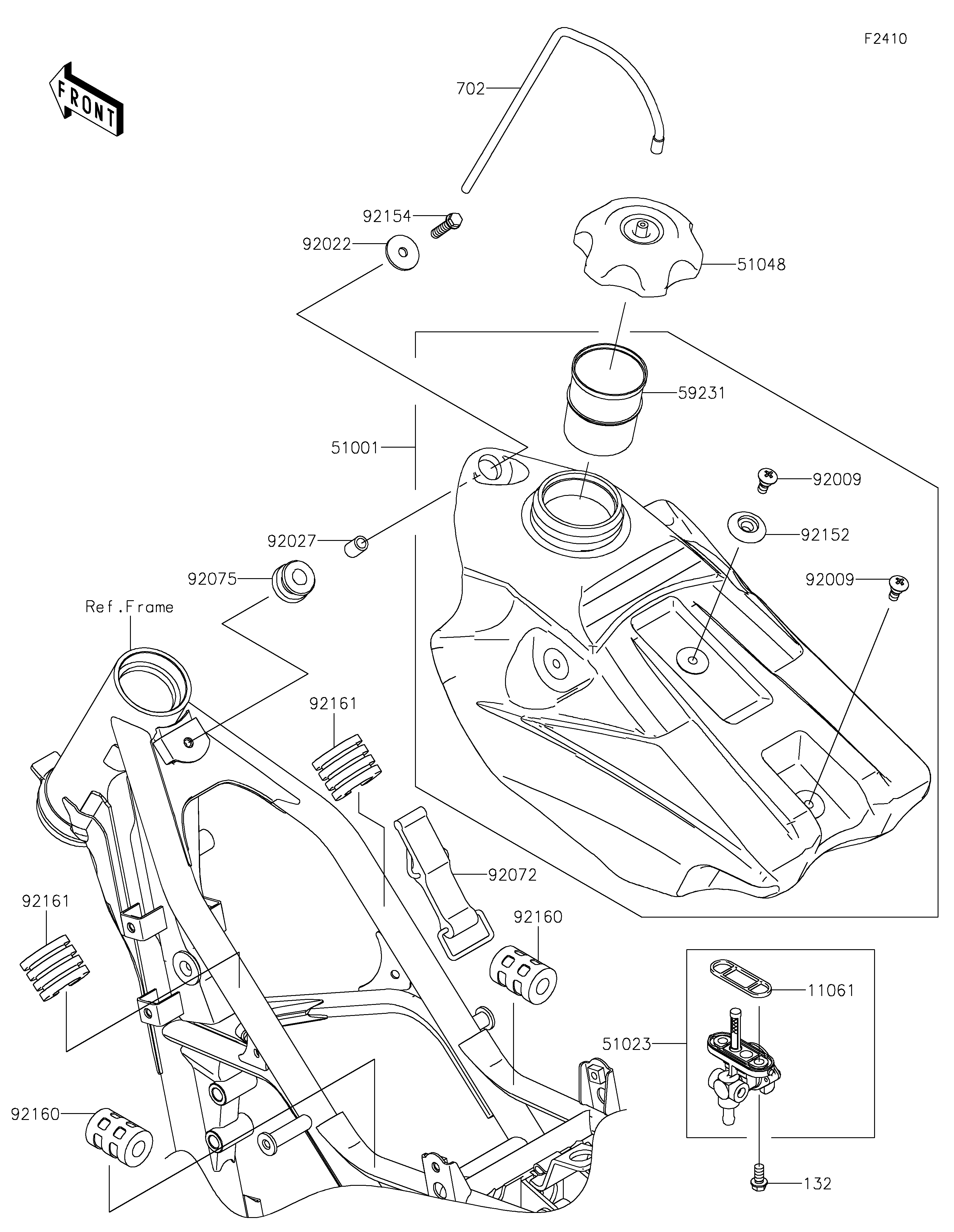Fuel Tank ภาพแยกชิ้นส่วน